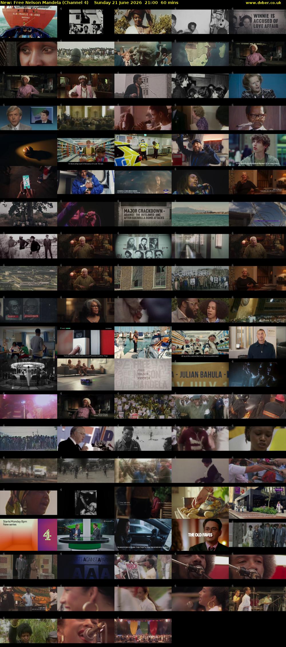 Free Nelson Mandela (Channel 4) Sunday 21 June 2026 21:00 - 22:00