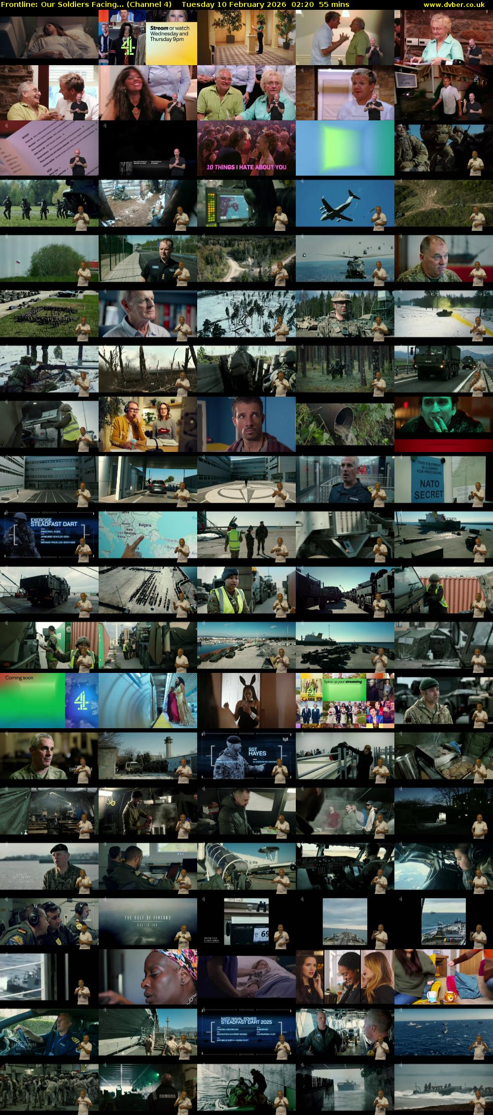 Frontline: Our Soldiers Facing... (Channel 4) Tuesday 10 February 2026 02:20 - 03:15