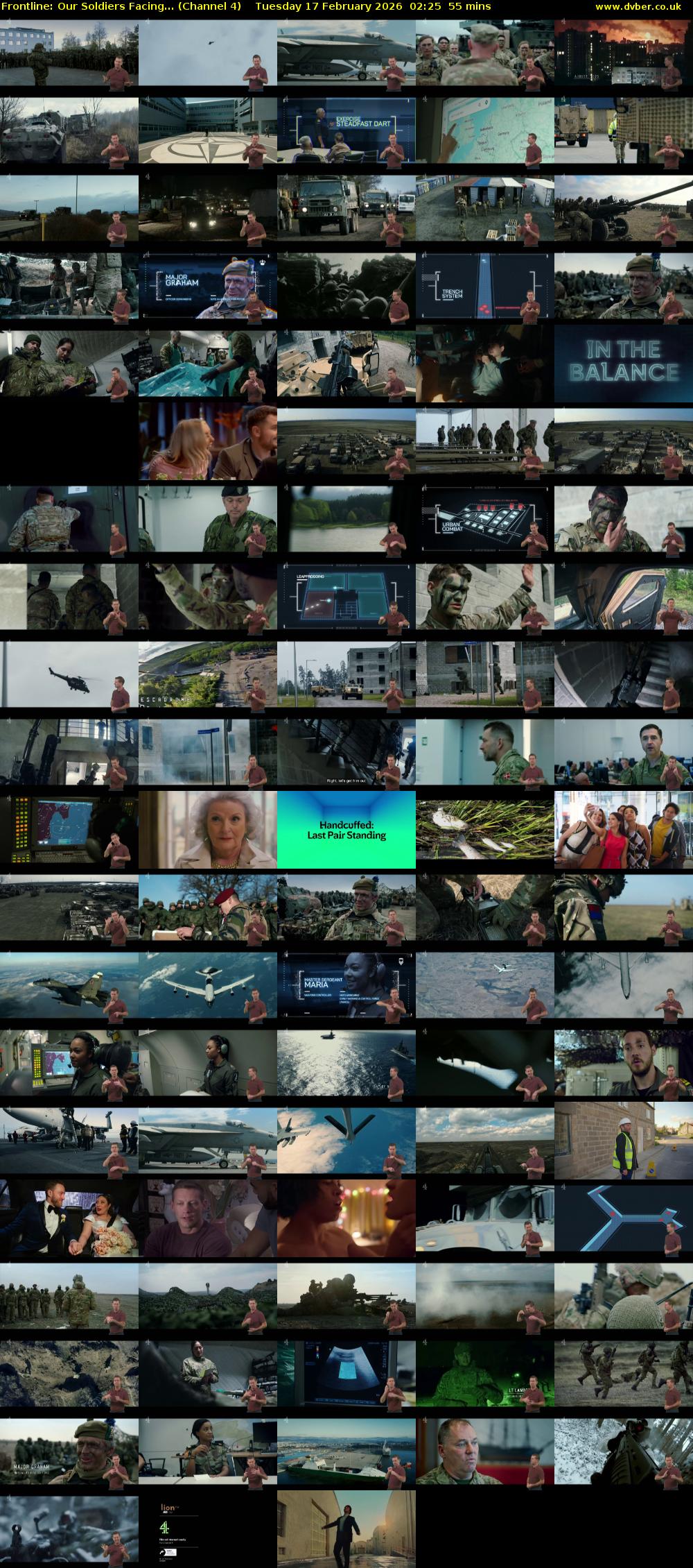Frontline: Our Soldiers Facing... (Channel 4) Tuesday 17 February 2026 02:25 - 03:20