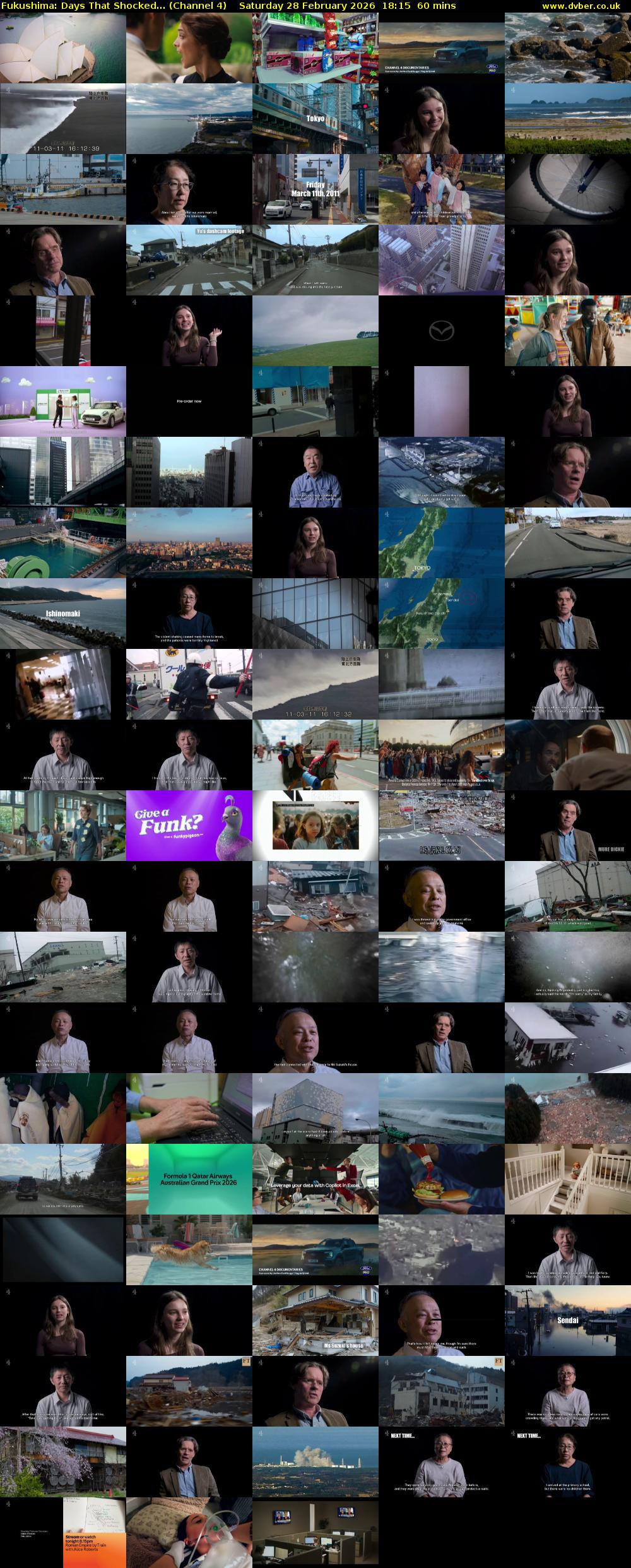 Fukushima: Days That Shocked... (Channel 4) Saturday 28 February 2026 18:15 - 19:15