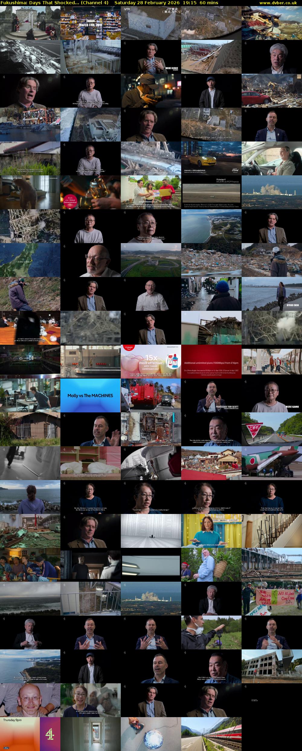 Fukushima: Days That Shocked... (Channel 4) Saturday 28 February 2026 19:15 - 20:15