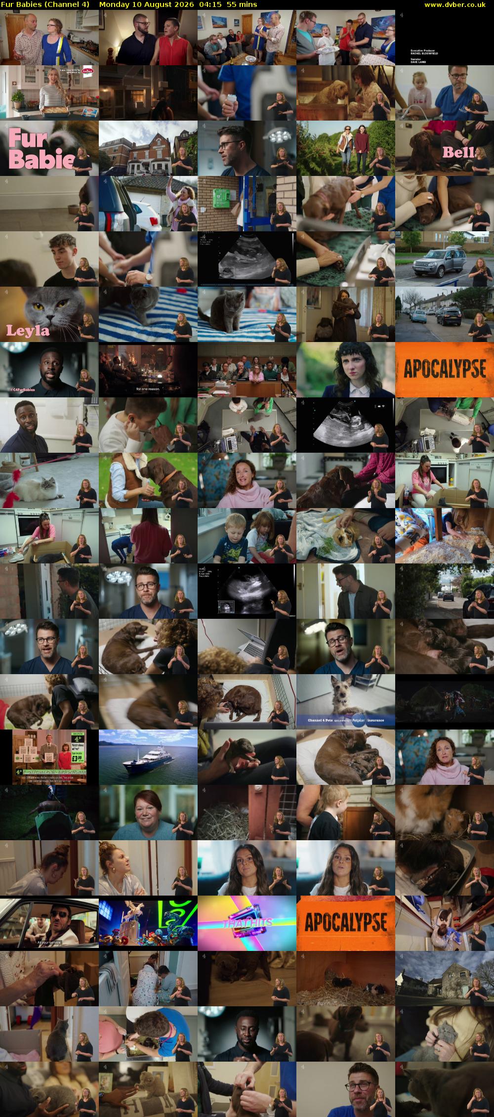 Fur Babies (Channel 4) Monday 10 August 2026 04:15 - 05:10