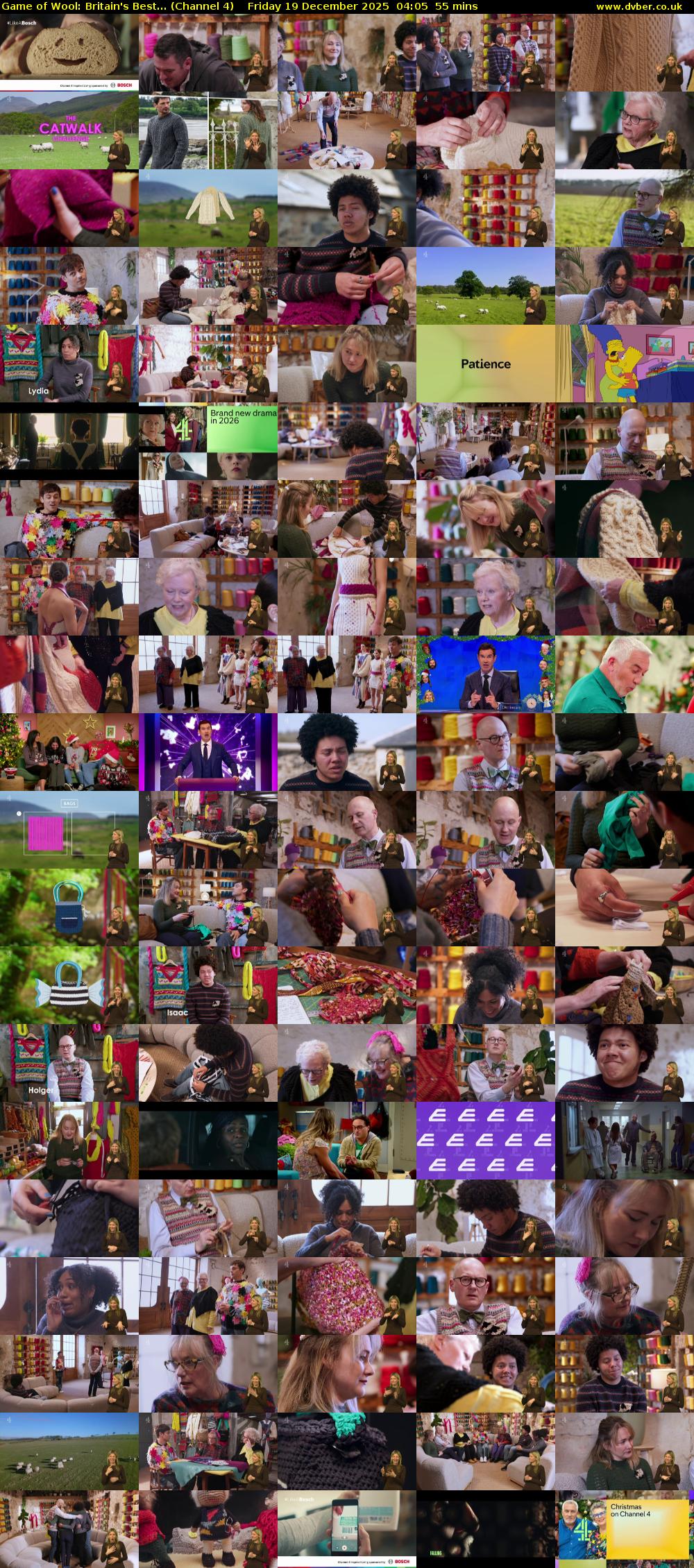 Game of Wool: Britain's Best... (Channel 4) Friday 19 December 2025 04:05 - 05:00