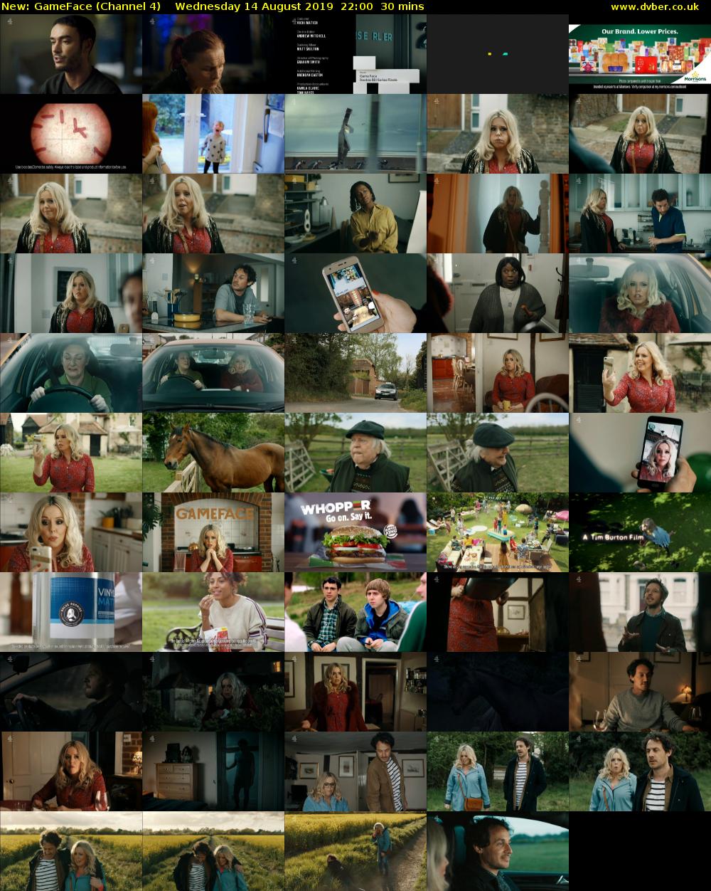 GameFace (Channel 4) Wednesday 14 August 2019 22:00 - 22:30
