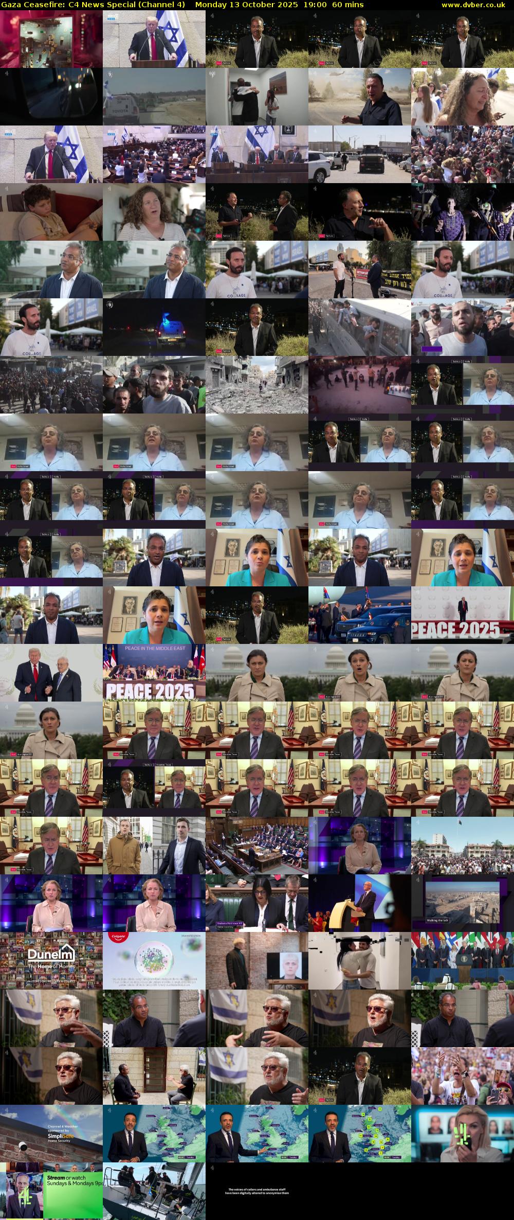 Gaza Ceasefire: C4 News Special (Channel 4) Monday 13 October 2025 19:00 - 20:00
