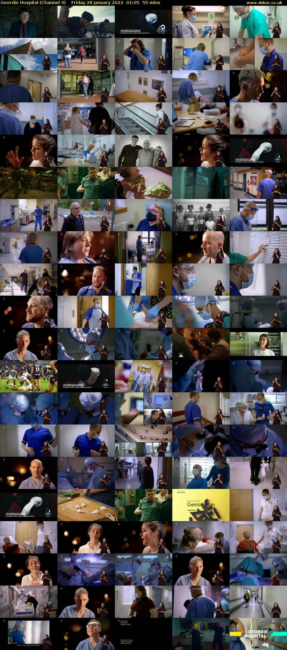 Geordie Hospital (Channel 4) Friday 28 January 2022 01:05 - 02:00