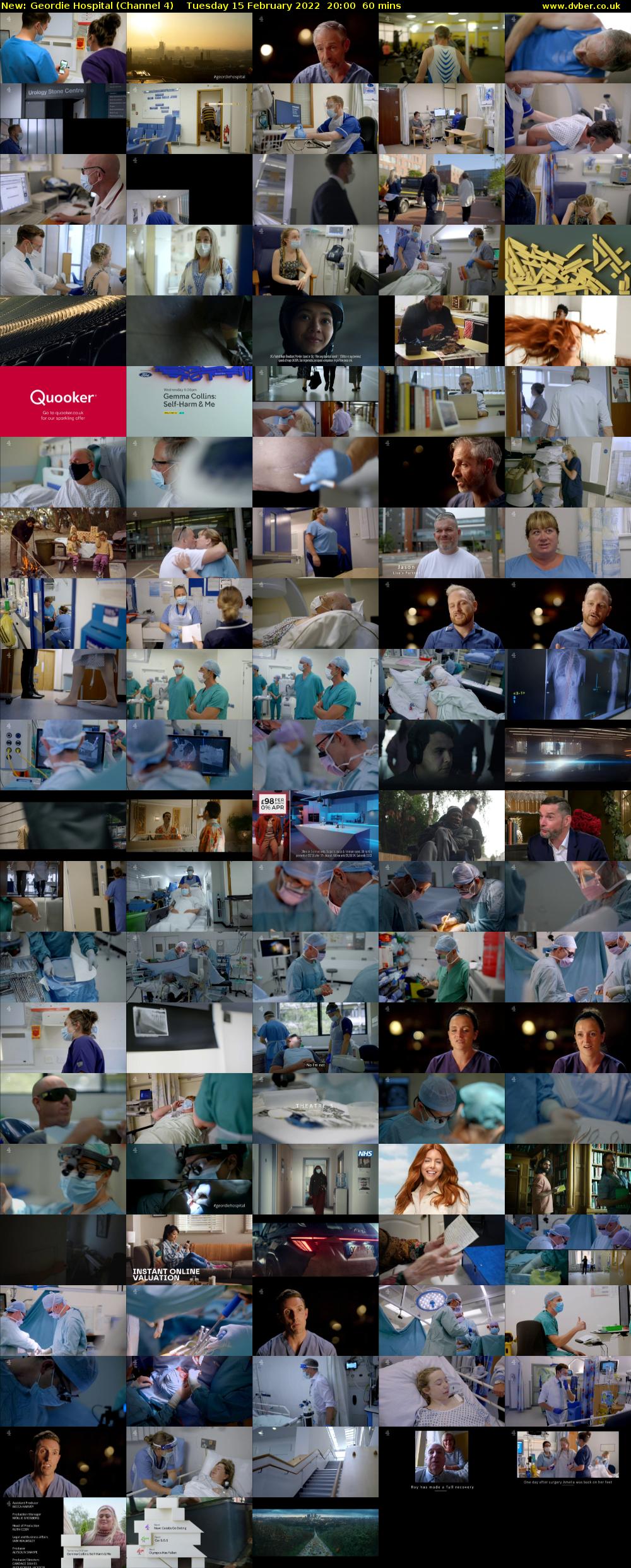 Geordie Hospital (Channel 4) Tuesday 15 February 2022 20:00 - 21:00