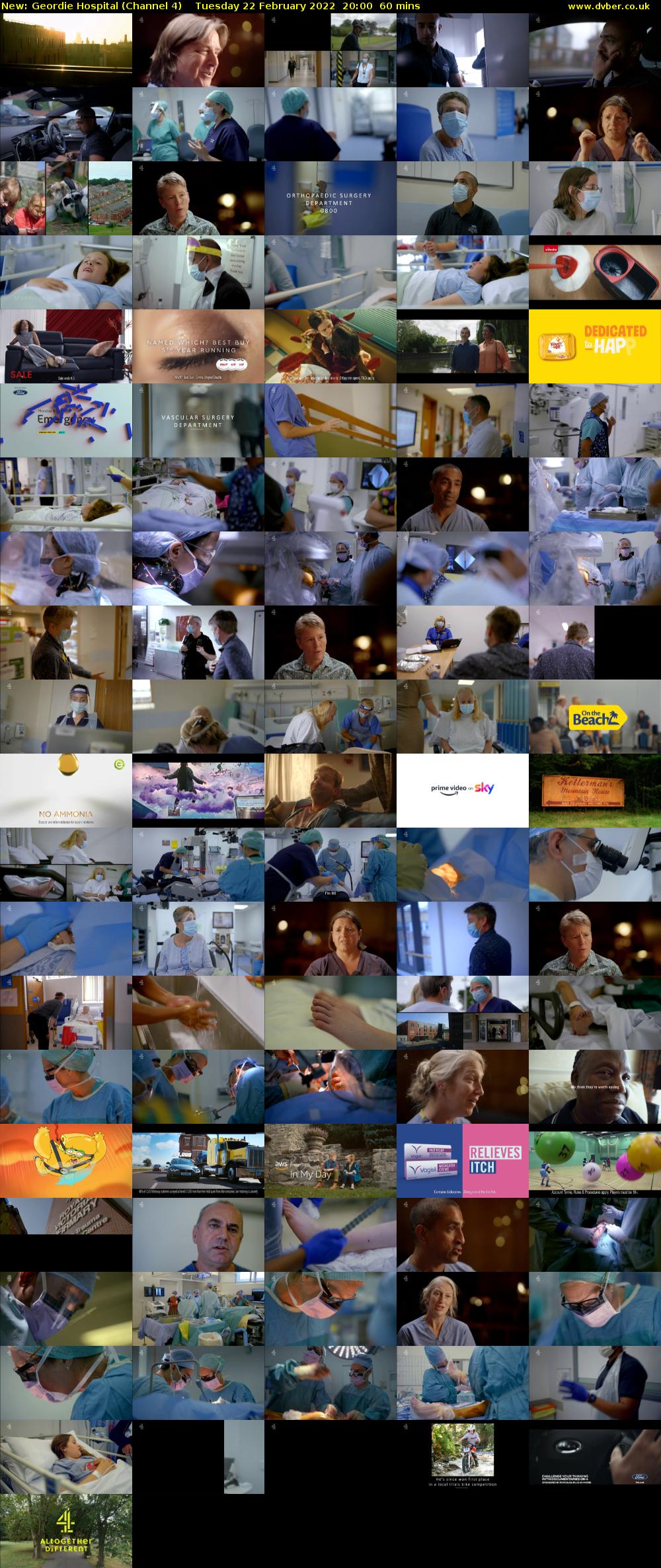 Geordie Hospital (Channel 4) Tuesday 22 February 2022 20:00 - 21:00