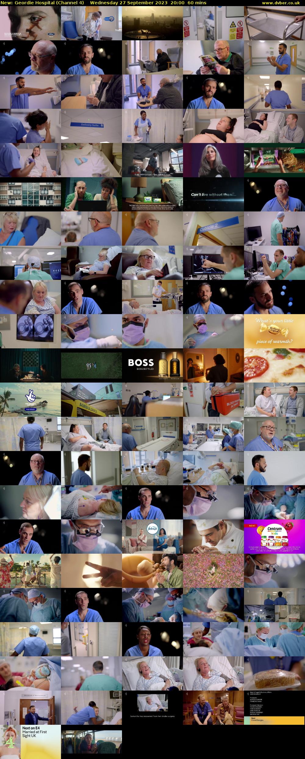 Geordie Hospital (Channel 4) Wednesday 27 September 2023 20:00 - 21:00