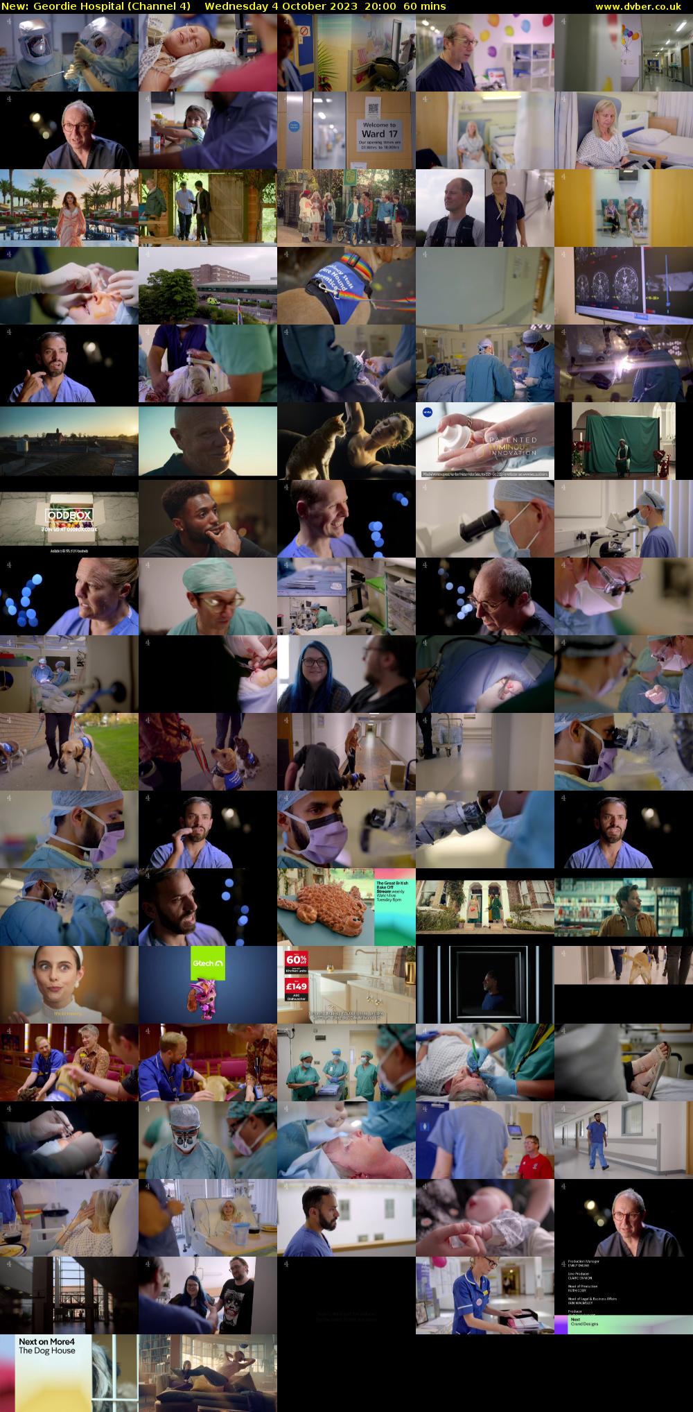 Geordie Hospital (Channel 4) Wednesday 4 October 2023 20:00 - 21:00