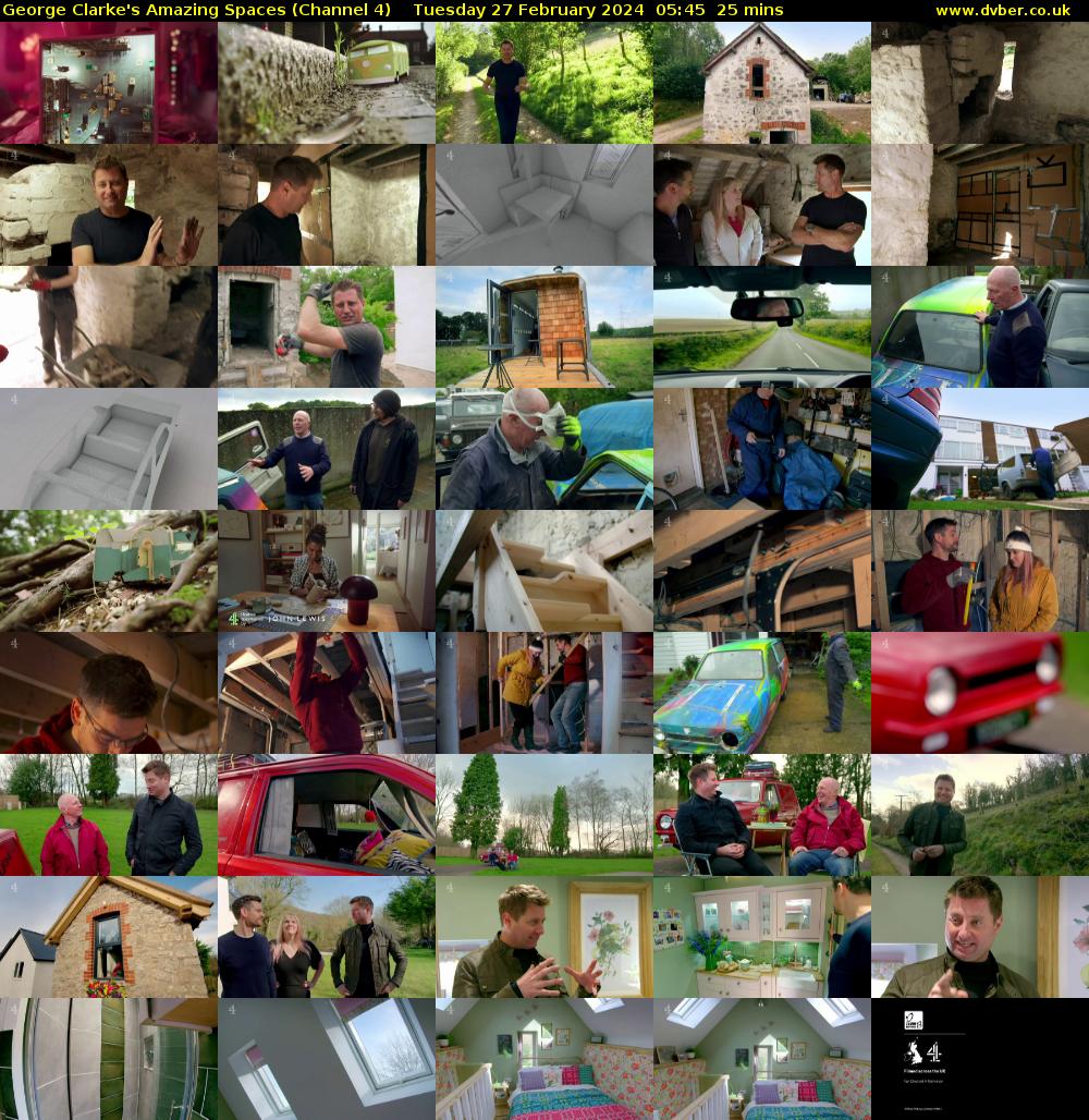 George Clarke's Amazing Spaces (Channel 4) Tuesday 27 February 2024 05:45 - 06:10