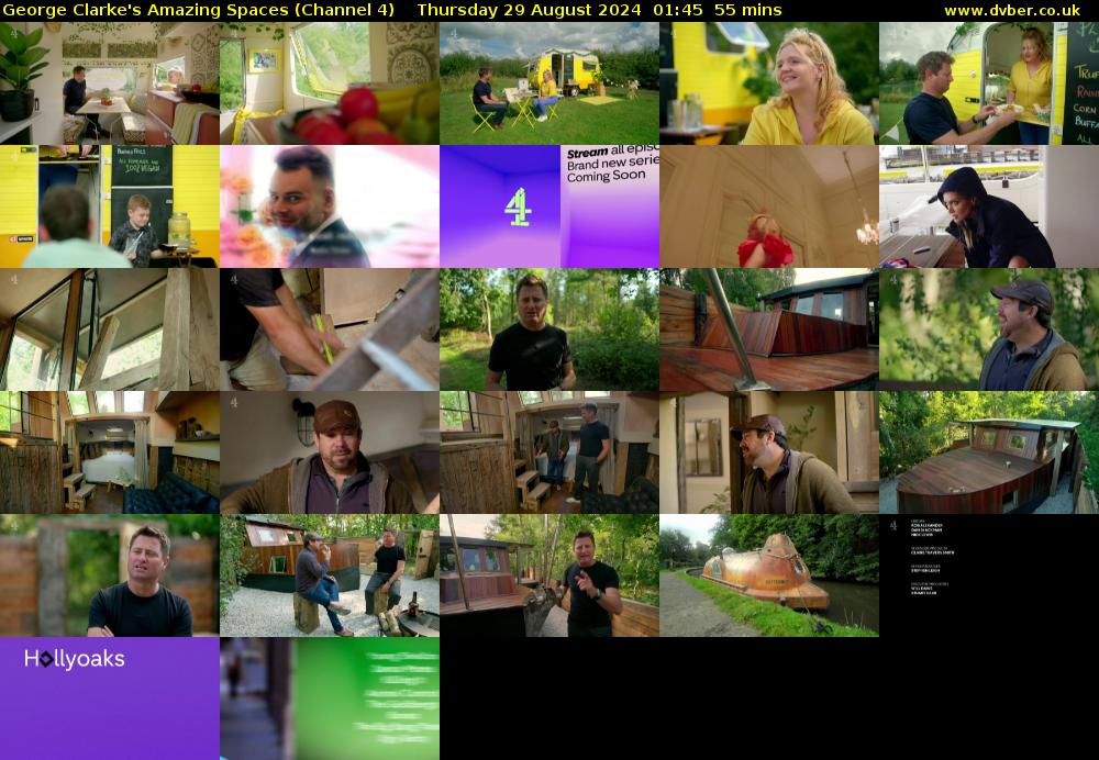 George Clarke's Amazing Spaces (Channel 4) Thursday 29 August 2024 01:45 - 02:40