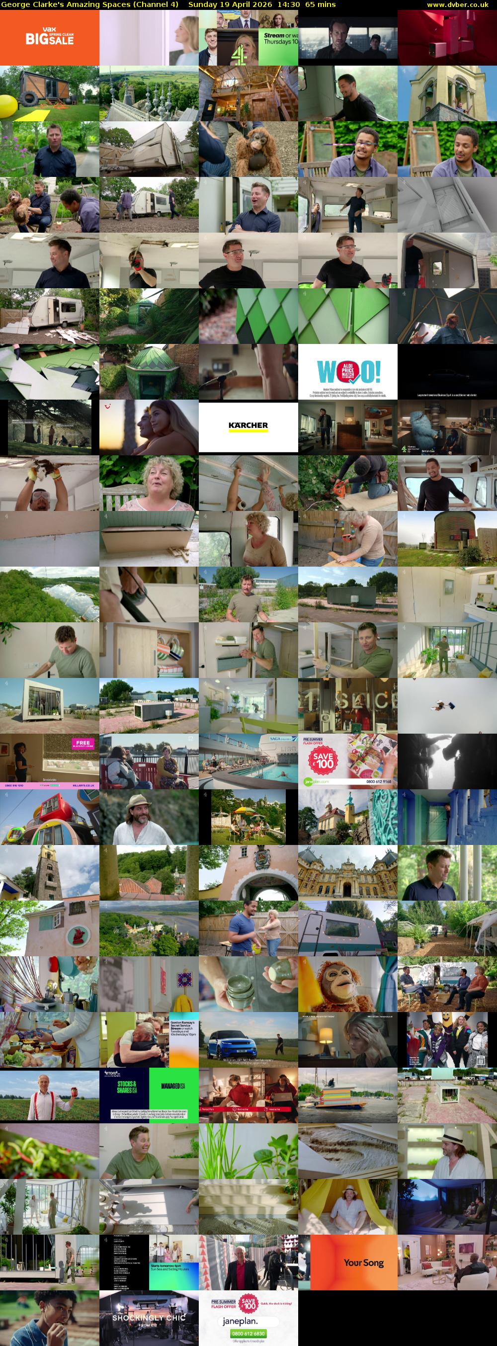 George Clarke's Amazing Spaces (Channel 4) Sunday 19 April 2026 14:30 - 15:35