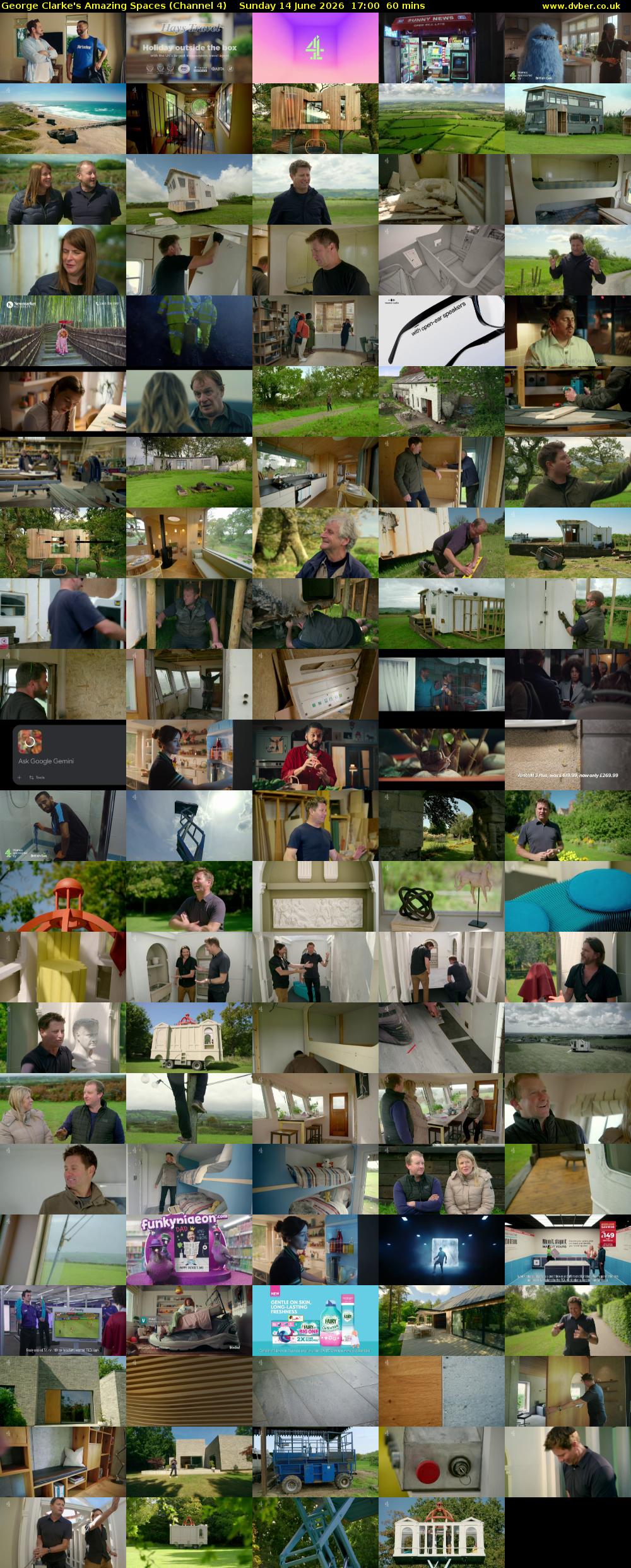 George Clarke's Amazing Spaces (Channel 4) Sunday 14 June 2026 17:00 - 18:00