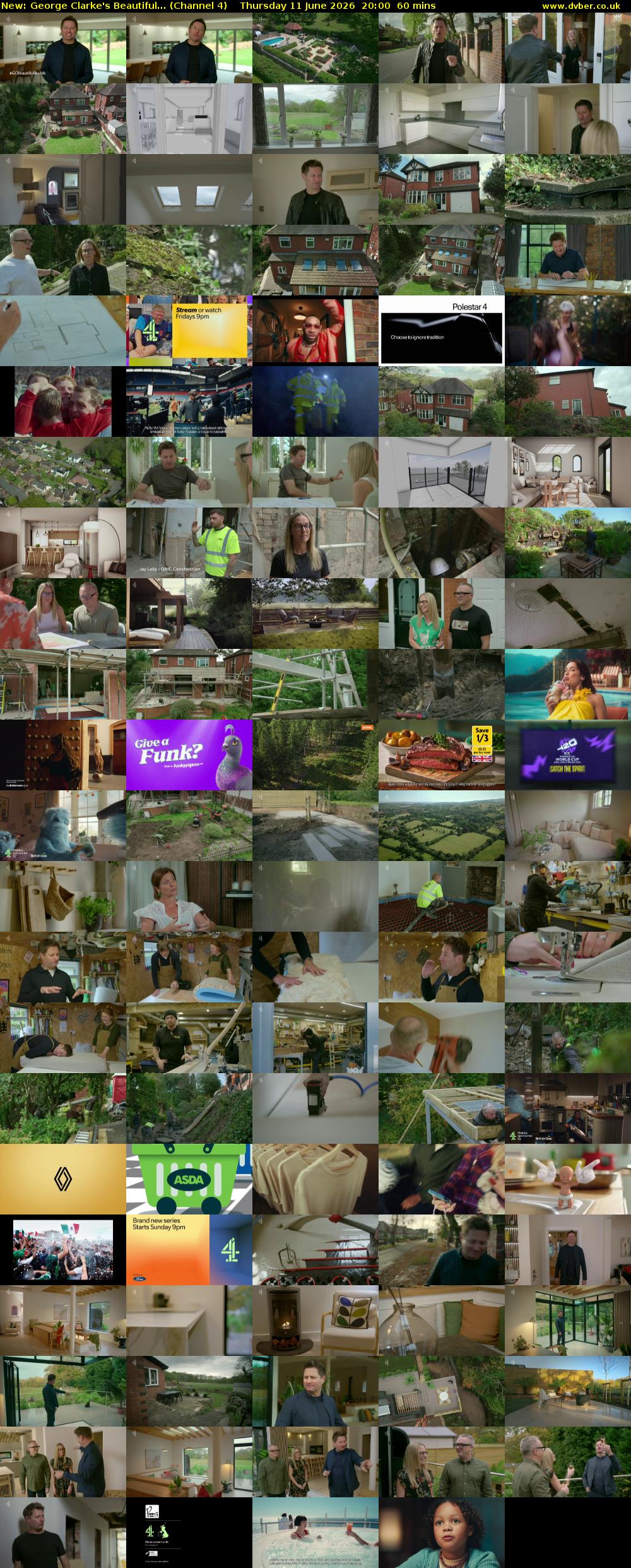 George Clarke's Beautiful... (Channel 4) Thursday 11 June 2026 20:00 - 21:00