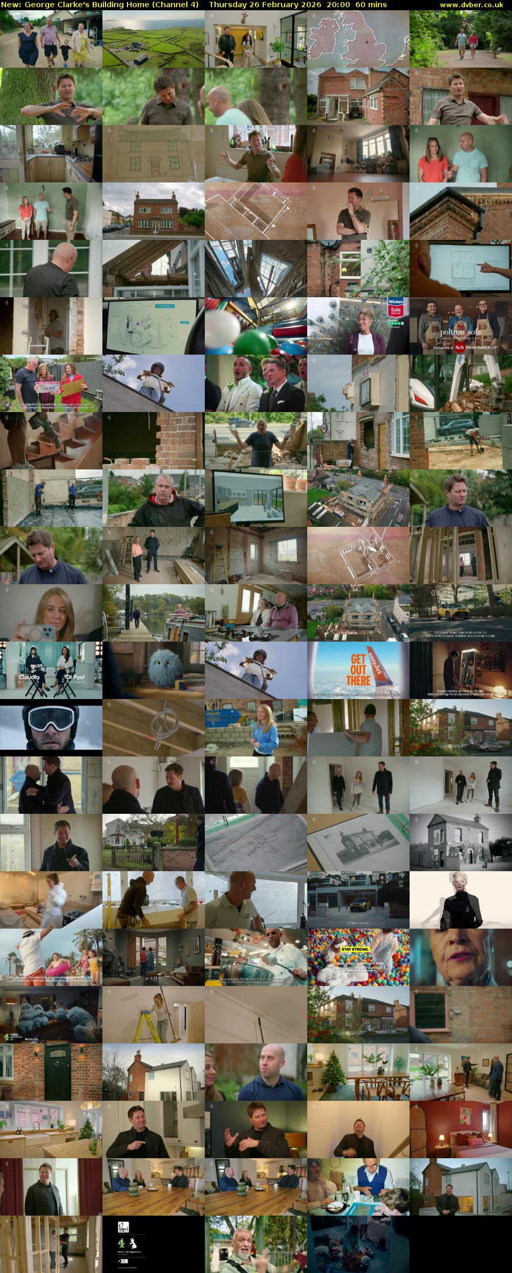 George Clarke's Building Home (Channel 4) Thursday 26 February 2026 20:00 - 21:00