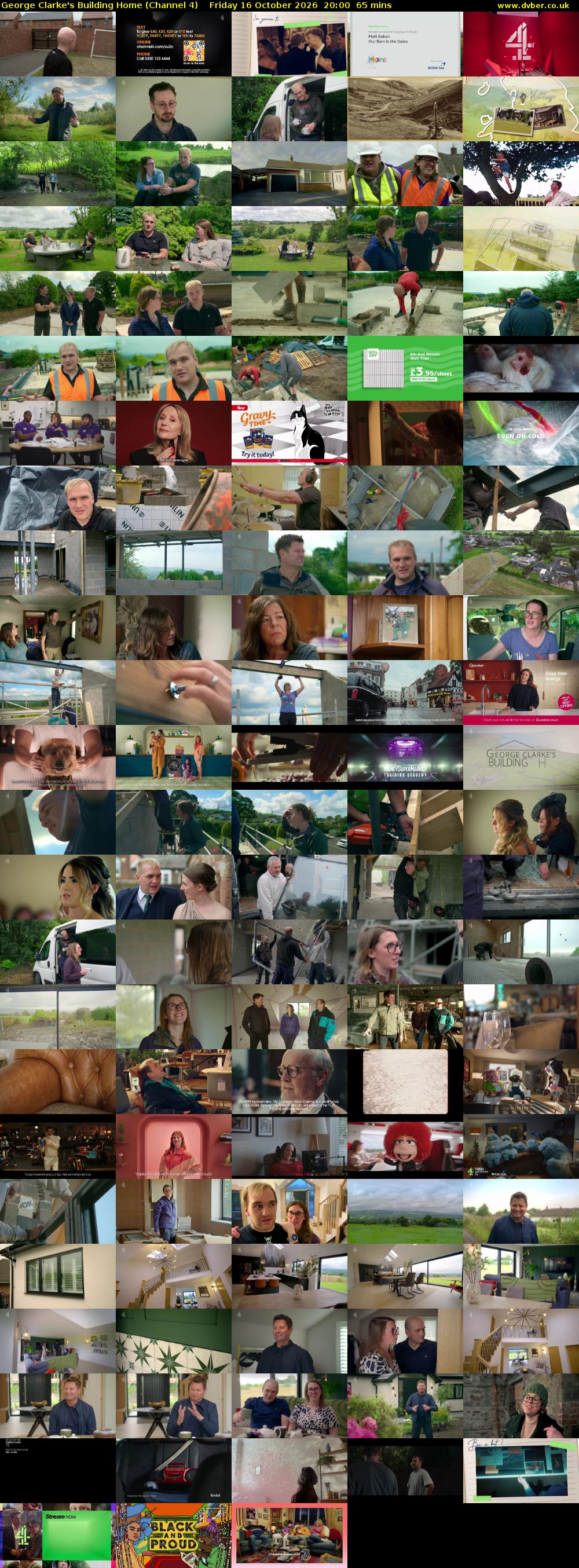 George Clarke's Building Home (Channel 4) Friday 16 October 2026 20:00 - 21:05