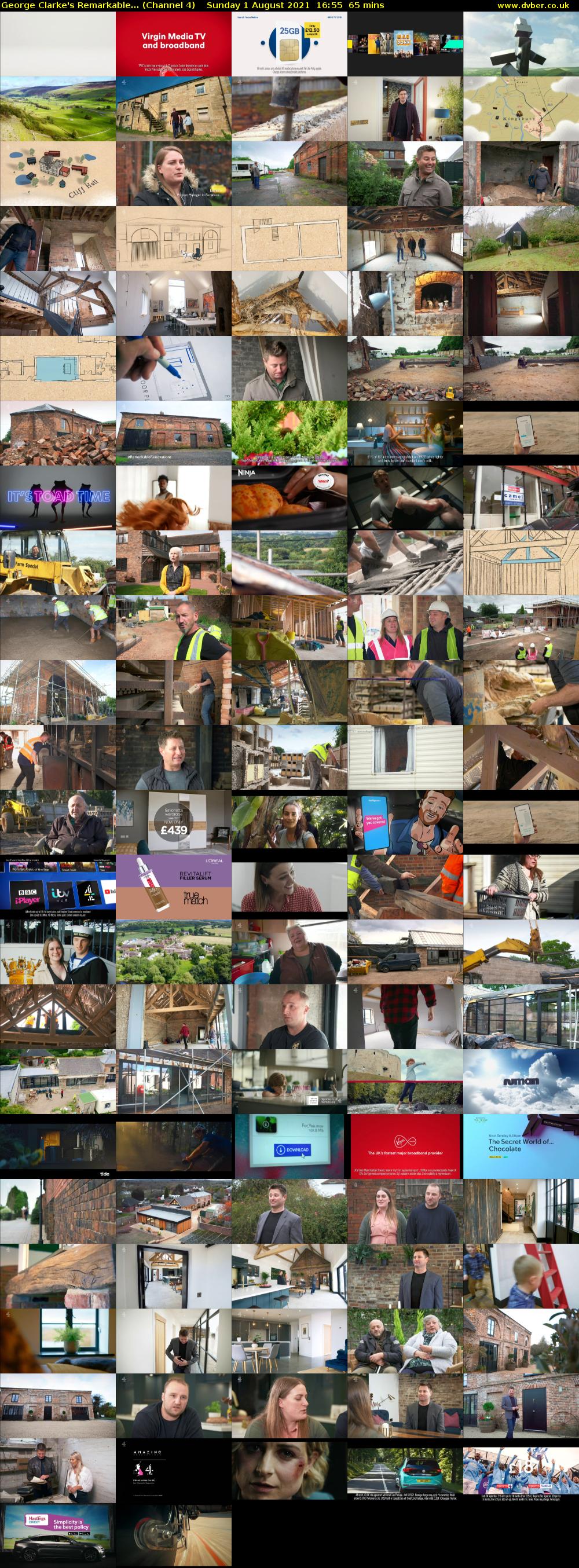 George Clarke's Remarkable... (Channel 4) Sunday 1 August 2021 16:55 - 18:00