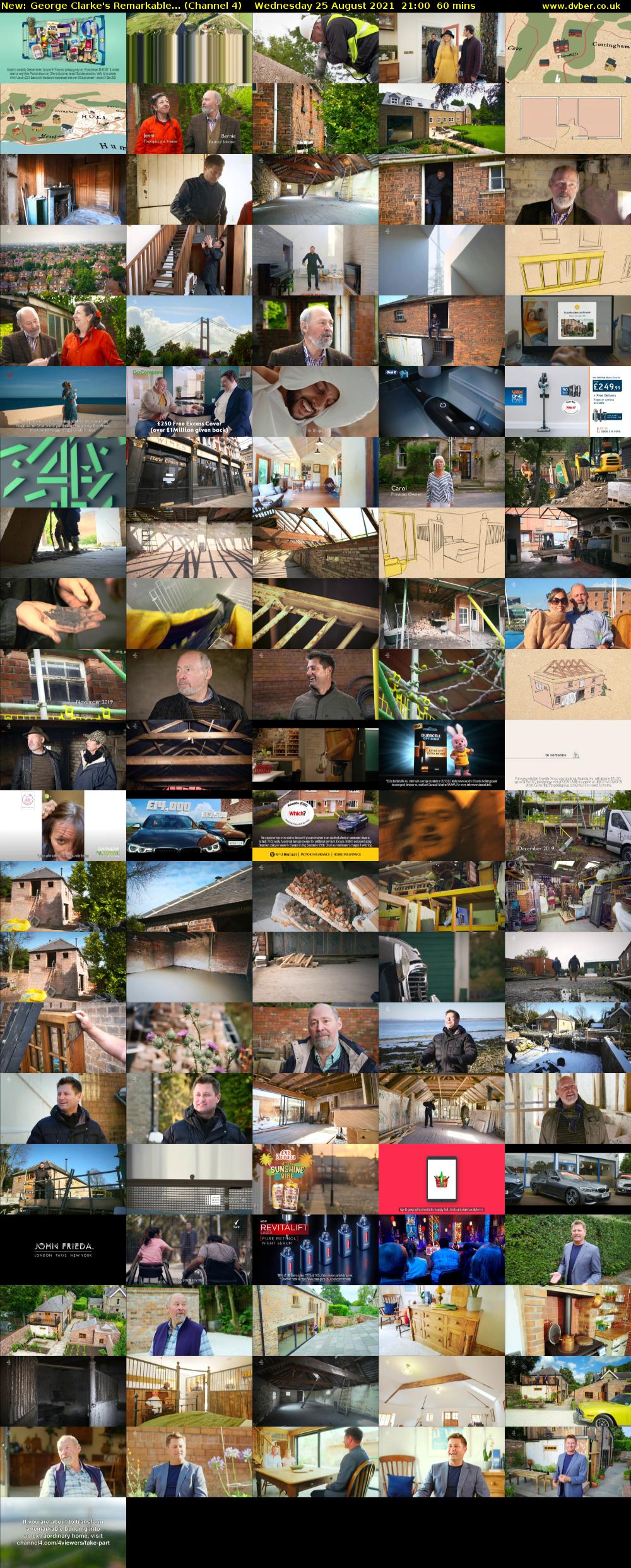 George Clarke's Remarkable... (Channel 4) Wednesday 25 August 2021 21:00 - 22:00