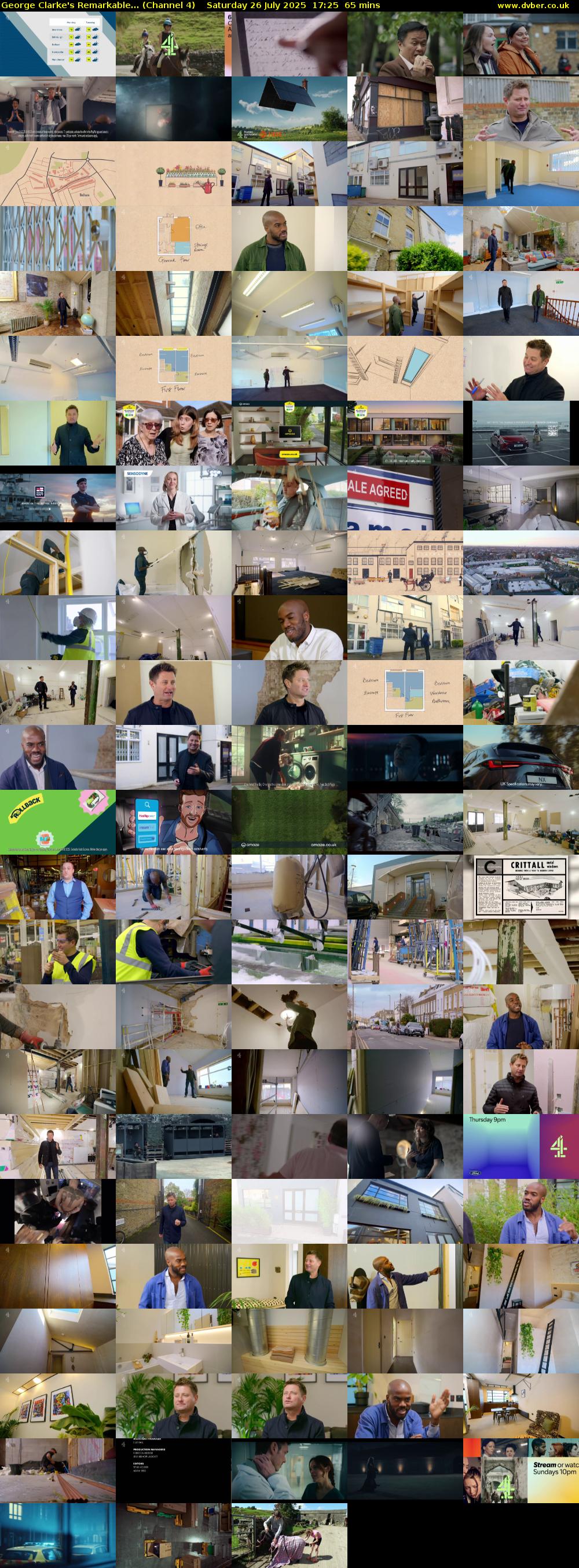 George Clarke's Remarkable... (Channel 4) Saturday 26 July 2025 17:25 - 18:30