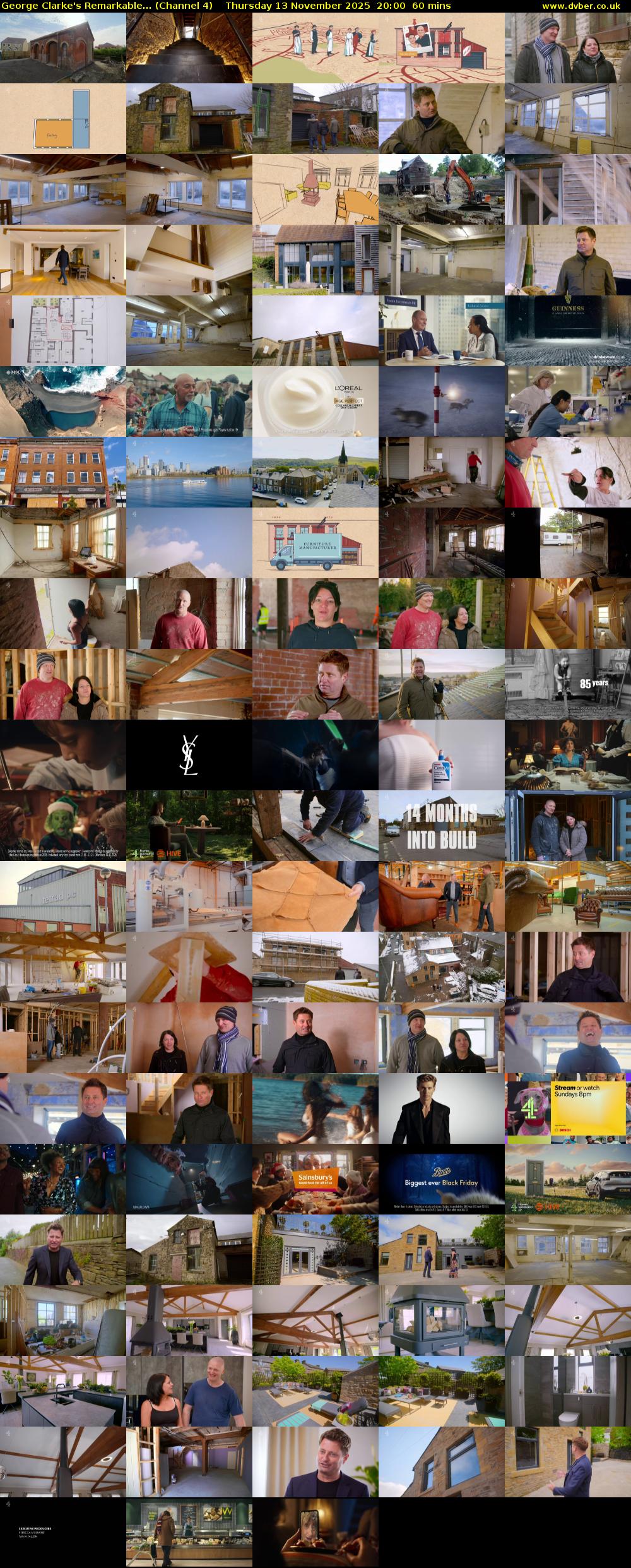 George Clarke's Remarkable... (Channel 4) Thursday 13 November 2025 20:00 - 21:00
