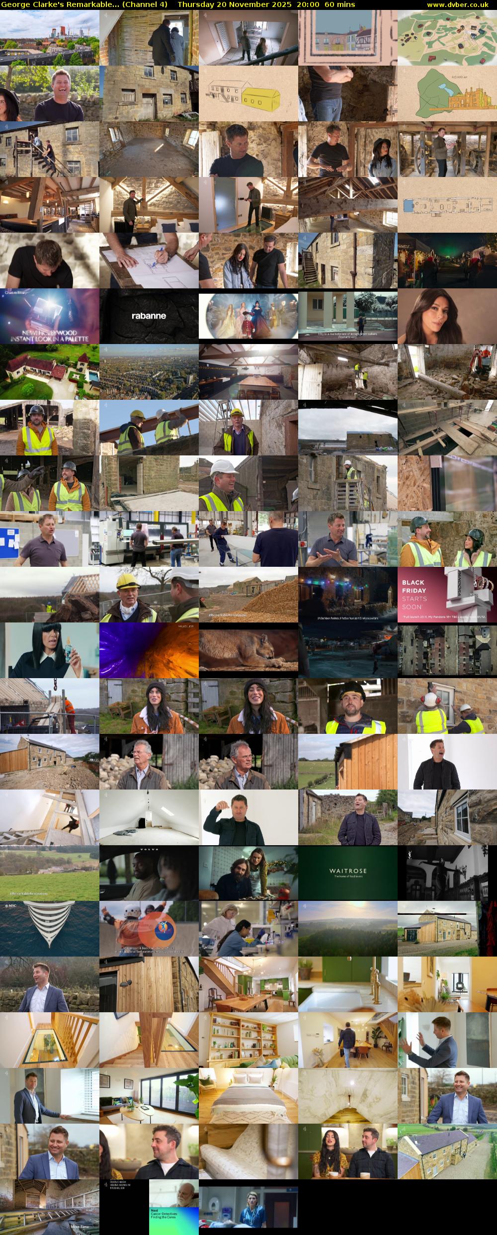 George Clarke's Remarkable... (Channel 4) Thursday 20 November 2025 20:00 - 21:00