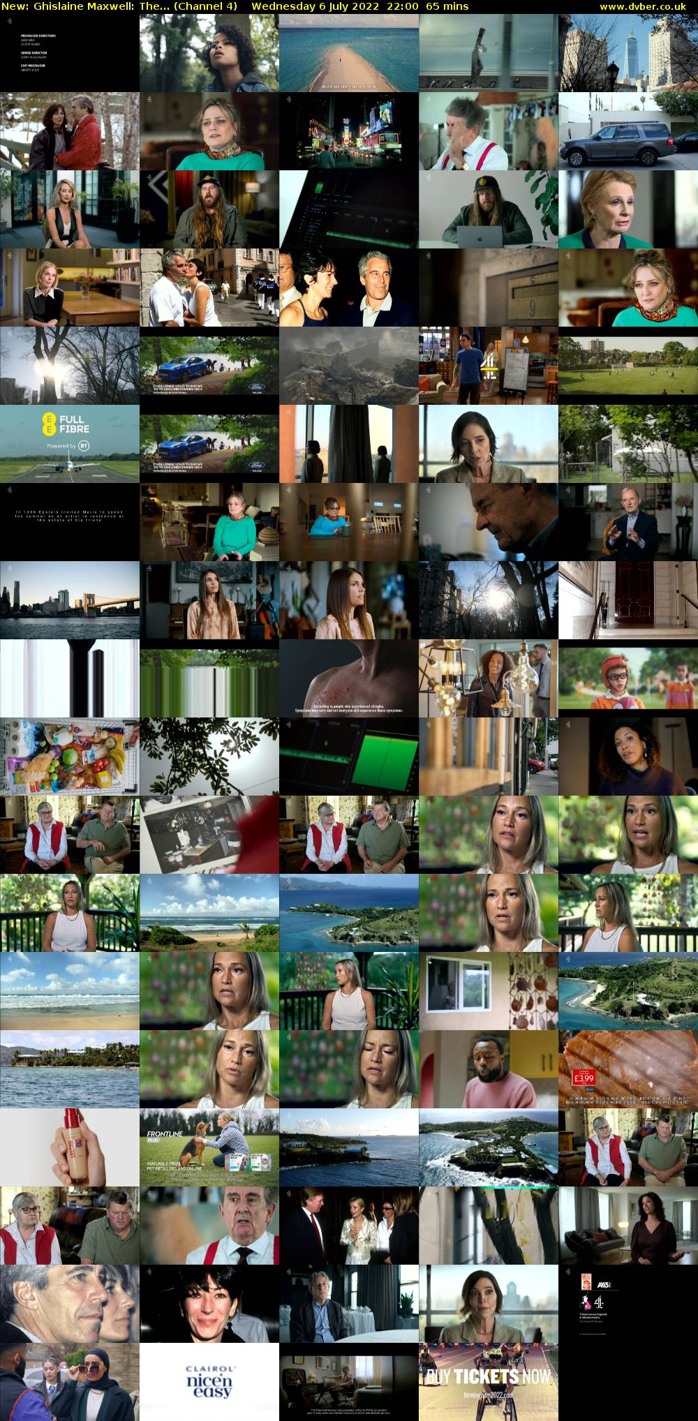 Ghislaine Maxwell: The... (Channel 4) Wednesday 6 July 2022 22:00 - 23:05