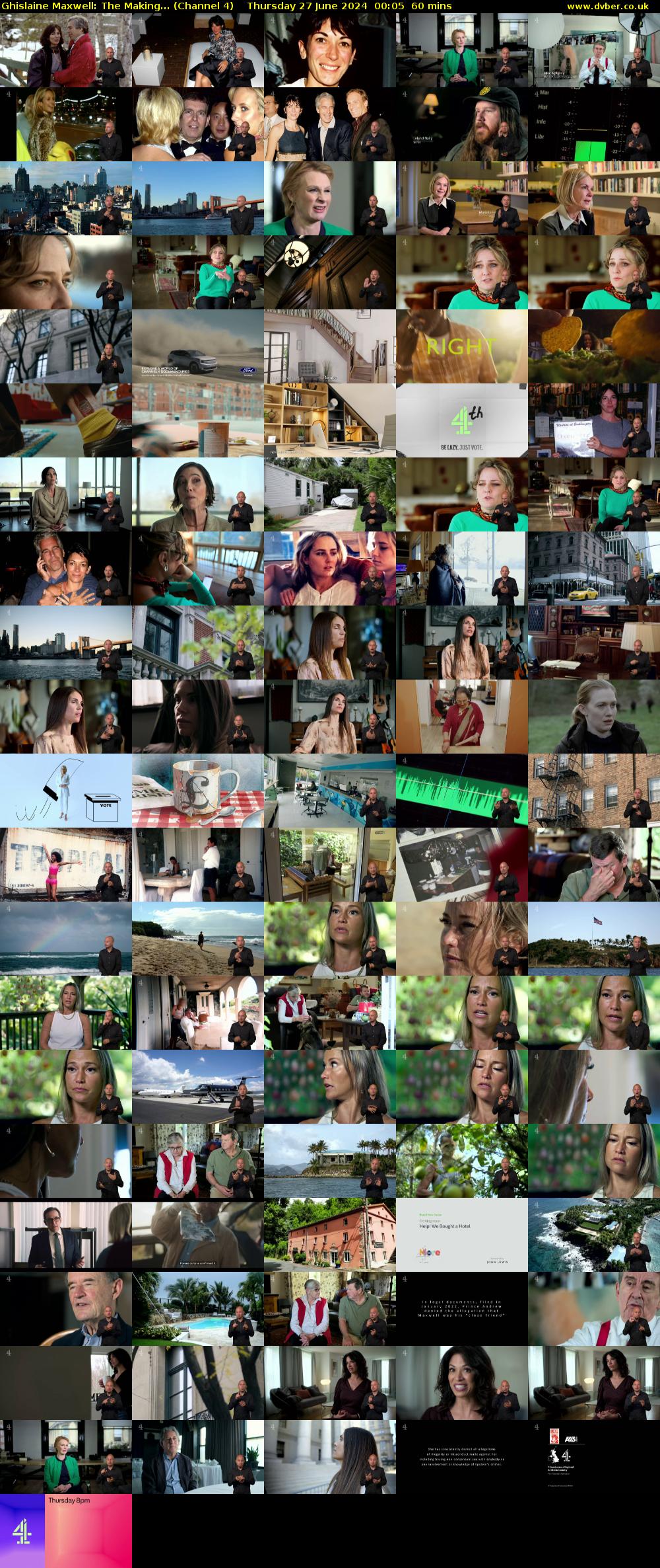 Ghislaine Maxwell: The Making... (Channel 4) Thursday 27 June 2024 00:05 - 01:05