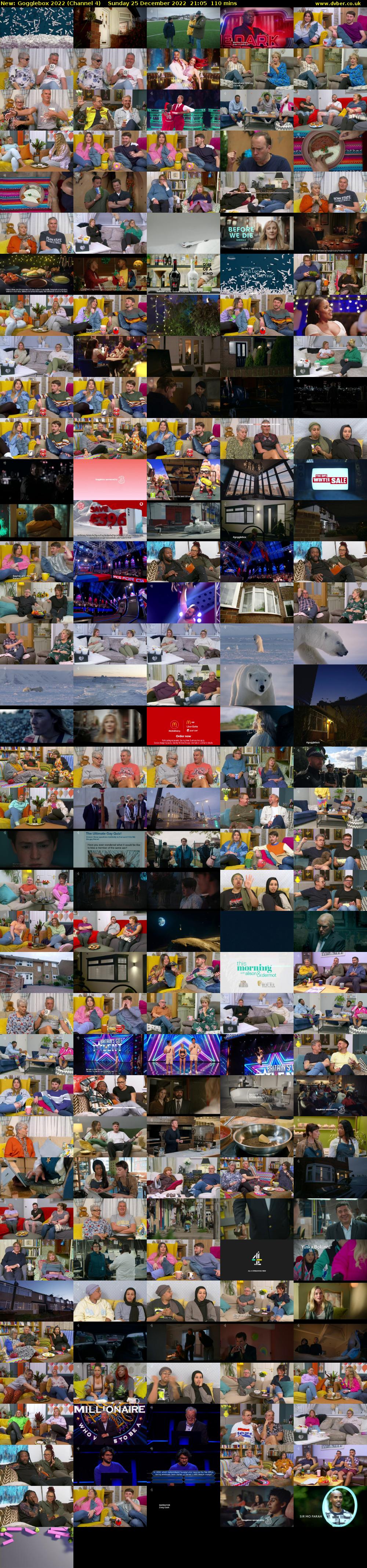 Gogglebox 2022 (Channel 4) Sunday 25 December 2022 21:05 - 22:55