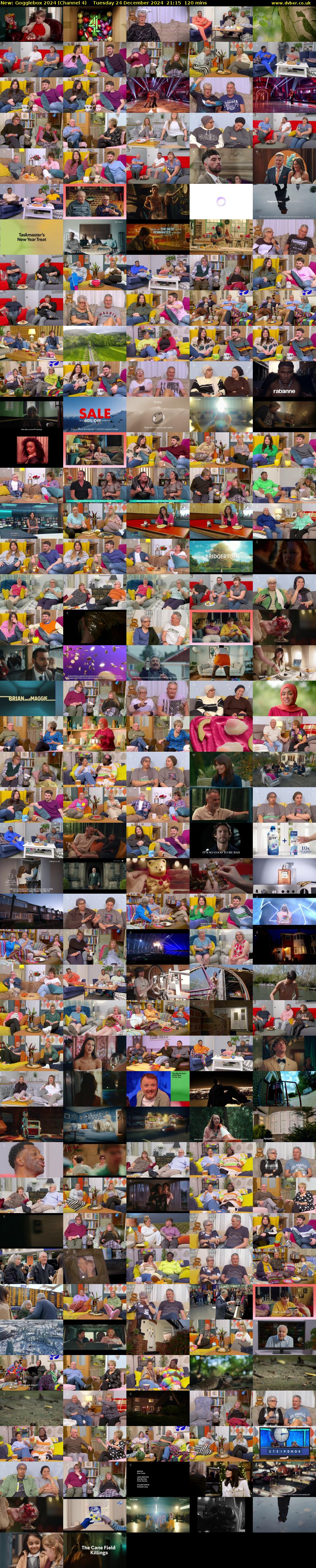 Gogglebox 2024 (Channel 4) Tuesday 24 December 2024 21:15 - 23:15