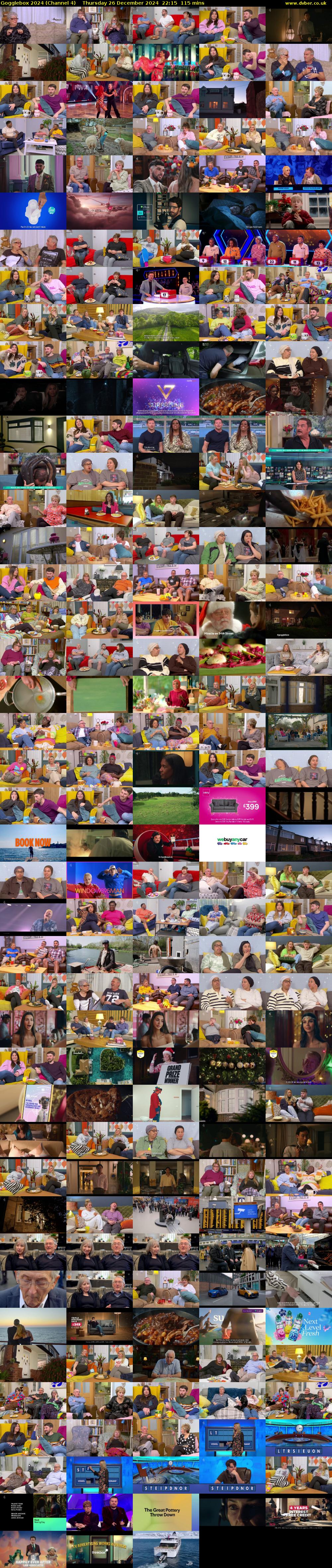 Gogglebox 2024 (Channel 4) Thursday 26 December 2024 22:15 - 00:10