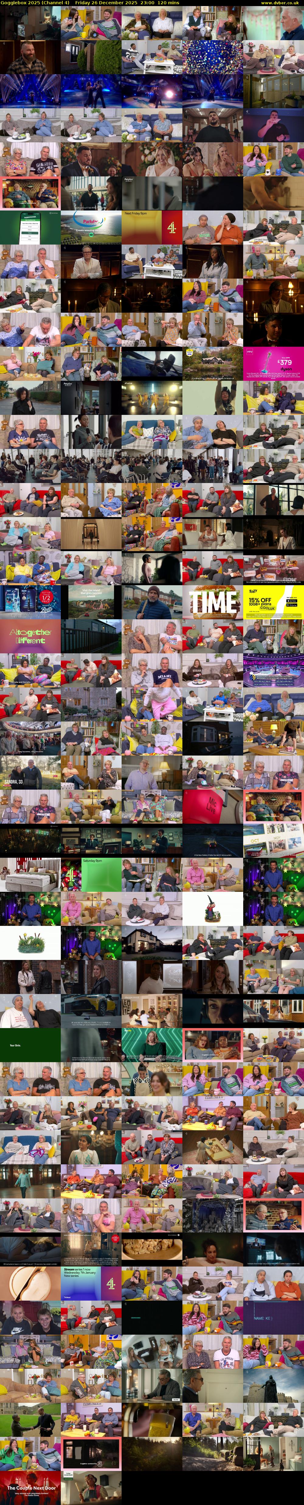 Gogglebox 2025 (Channel 4) Friday 26 December 2025 23:00 - 01:00