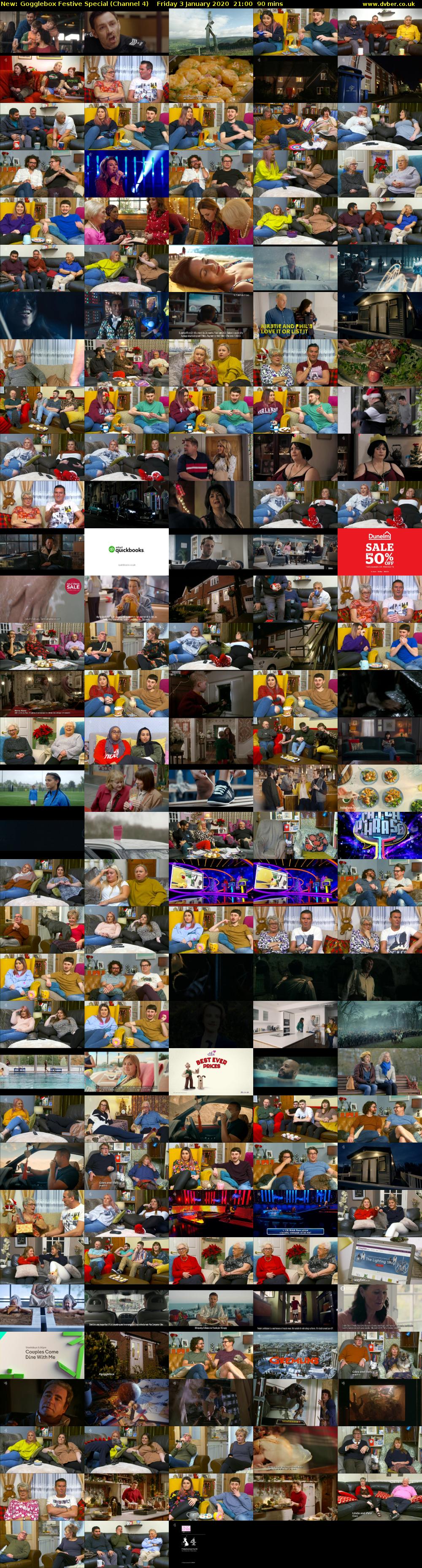 Gogglebox Festive Special (Channel 4) Friday 3 January 2020 21:00 - 22:30