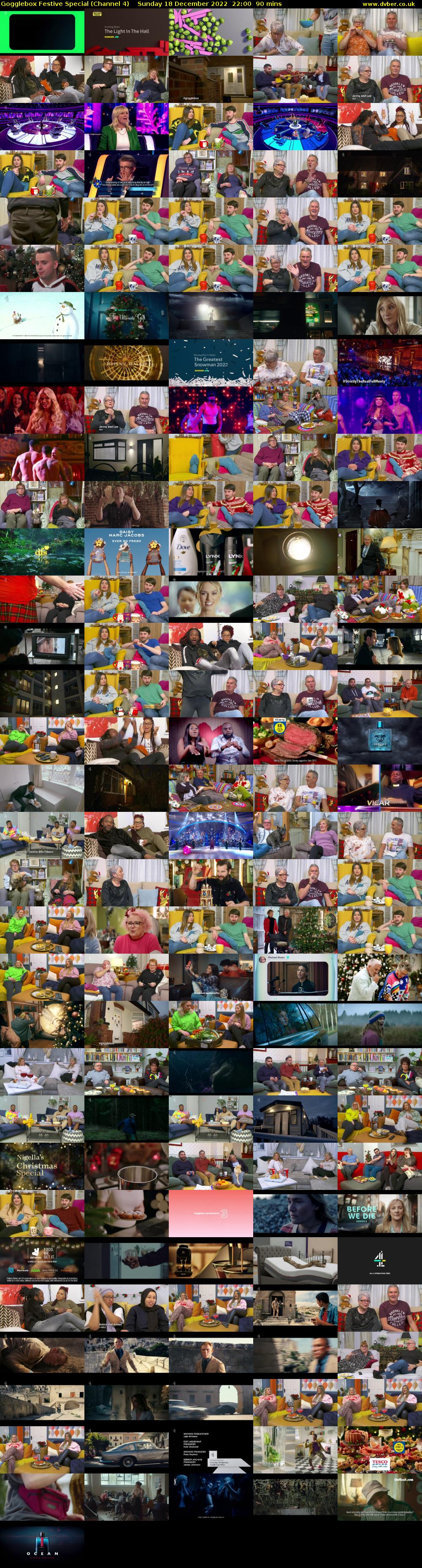 Gogglebox Festive Special (Channel 4) Sunday 18 December 2022 22:00 - 23:30