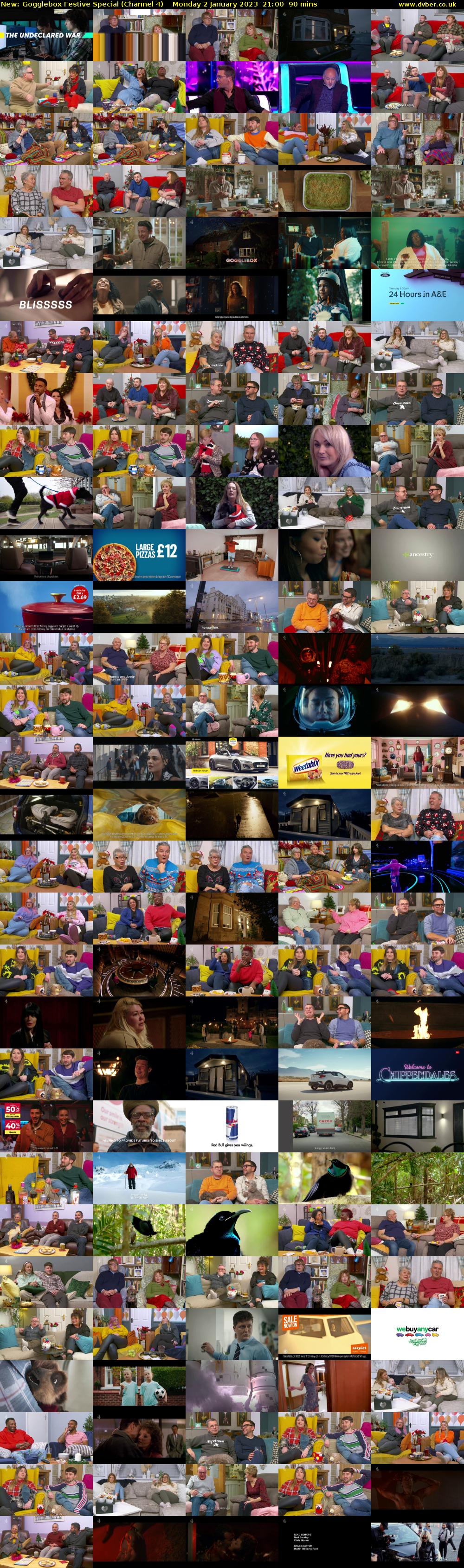 Gogglebox Festive Special (Channel 4) Monday 2 January 2023 21:00 - 22:30
