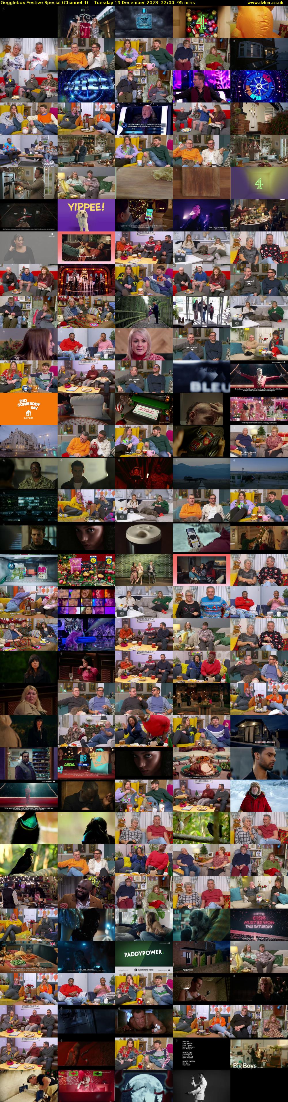 Gogglebox Festive Special (Channel 4) Tuesday 19 December 2023 22:00 - 23:35