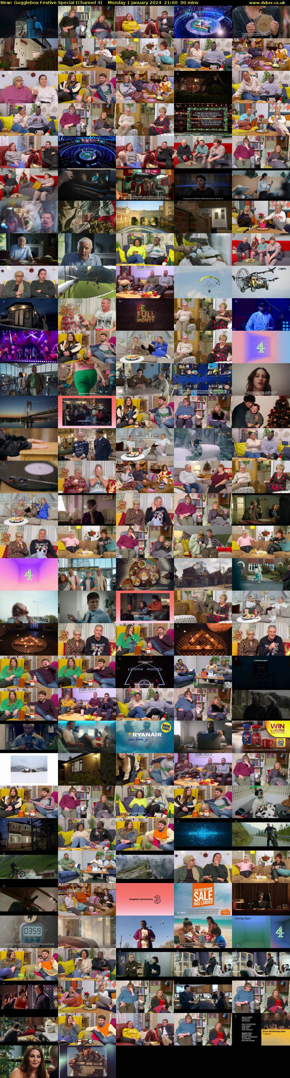 Gogglebox Festive Special (Channel 4) Monday 1 January 2024 21:00 - 22:30