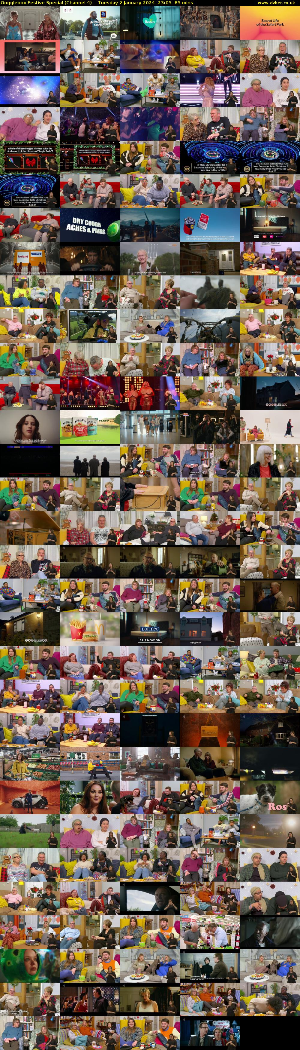 Gogglebox Festive Special (Channel 4) Tuesday 2 January 2024 23:05 - 00:30