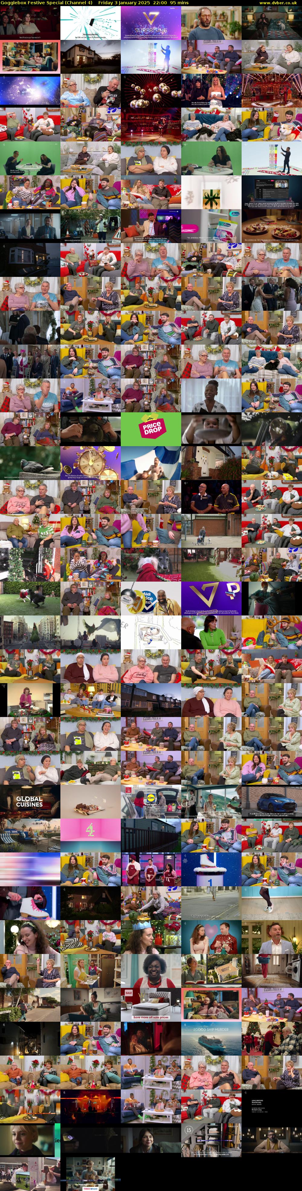 Gogglebox Festive Special (Channel 4) Friday 3 January 2025 22:00 - 23:35