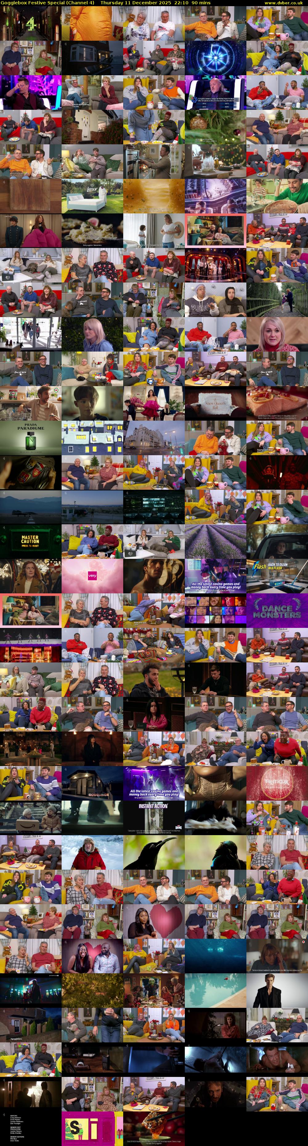 Gogglebox Festive Special (Channel 4) Thursday 11 December 2025 22:10 - 23:40