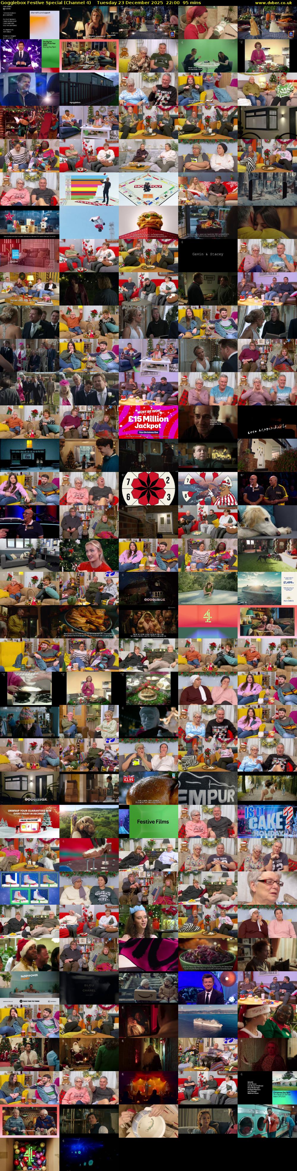 Gogglebox Festive Special (Channel 4) Tuesday 23 December 2025 22:00 - 23:35