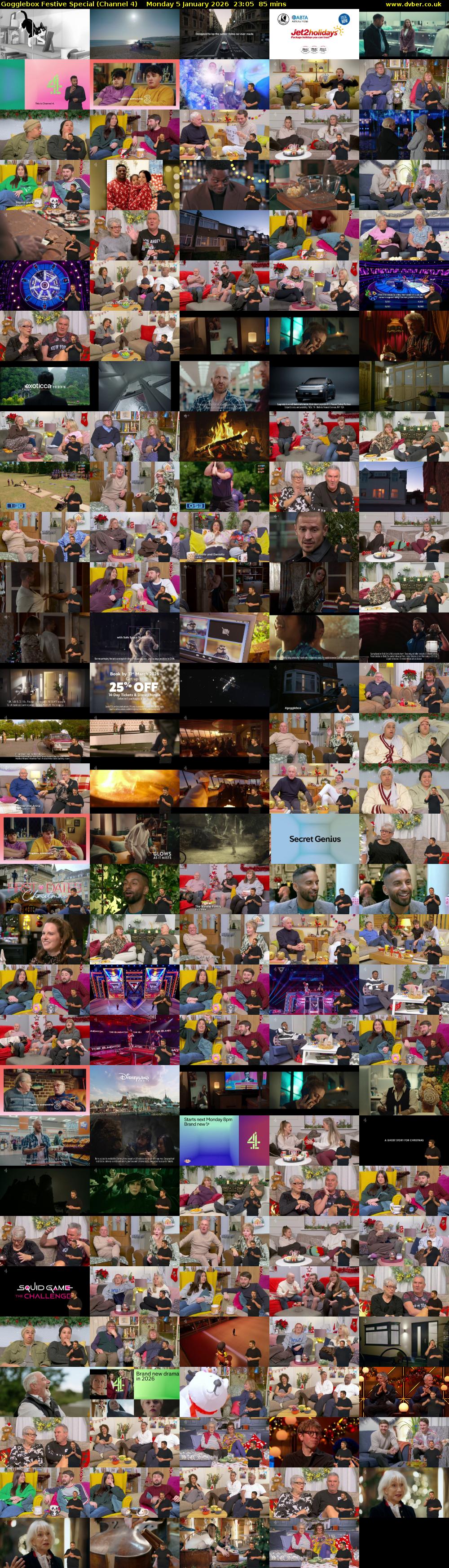 Gogglebox Festive Special (Channel 4) Monday 5 January 2026 23:05 - 00:30