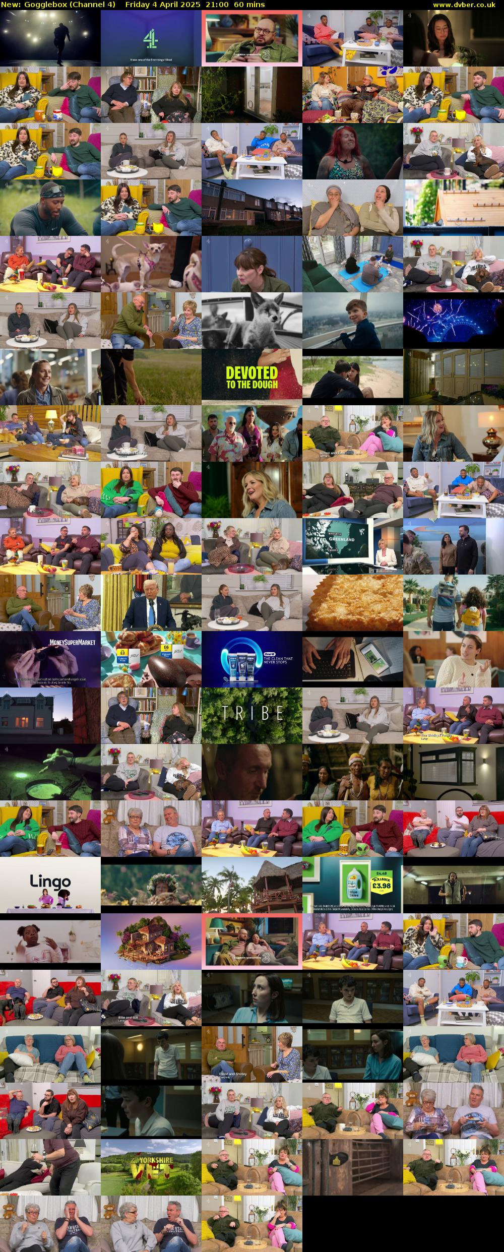 Gogglebox (Channel 4) Friday 4 April 2025 21:00 - 22:00