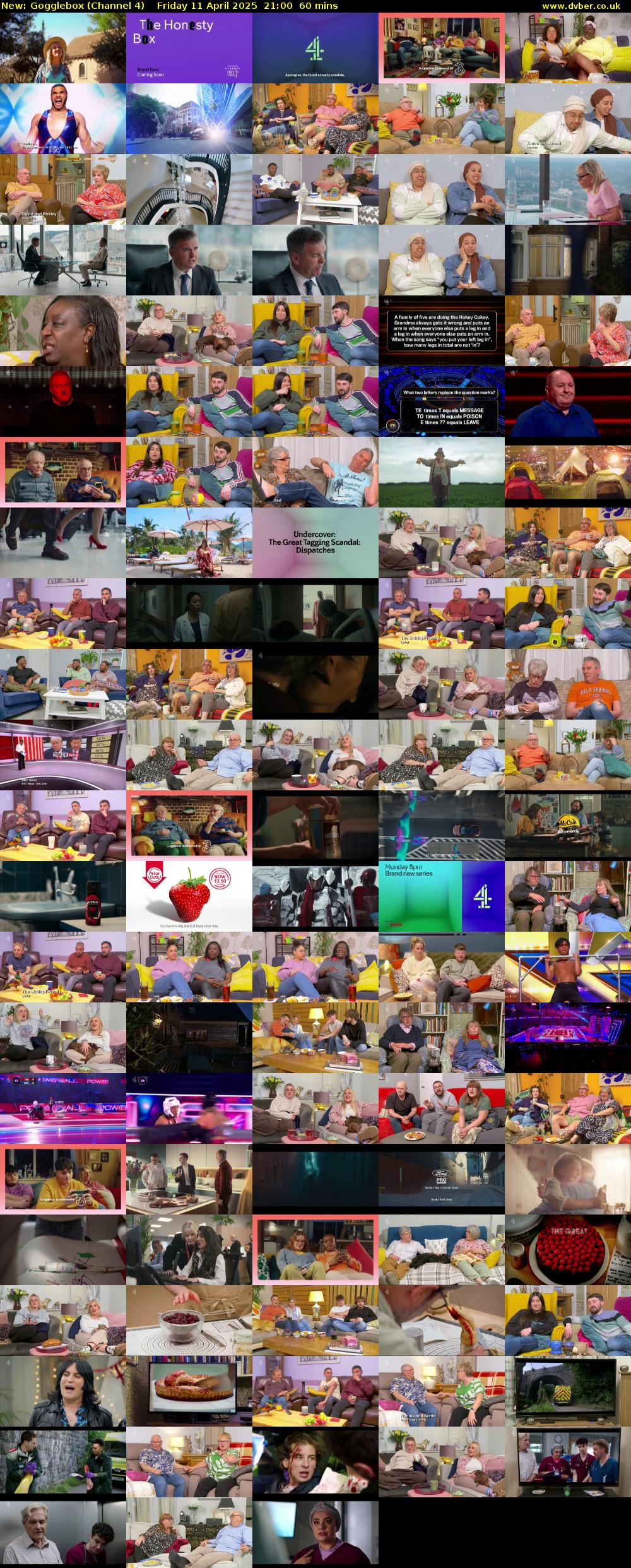 Gogglebox (Channel 4) Friday 11 April 2025 21:00 - 22:00
