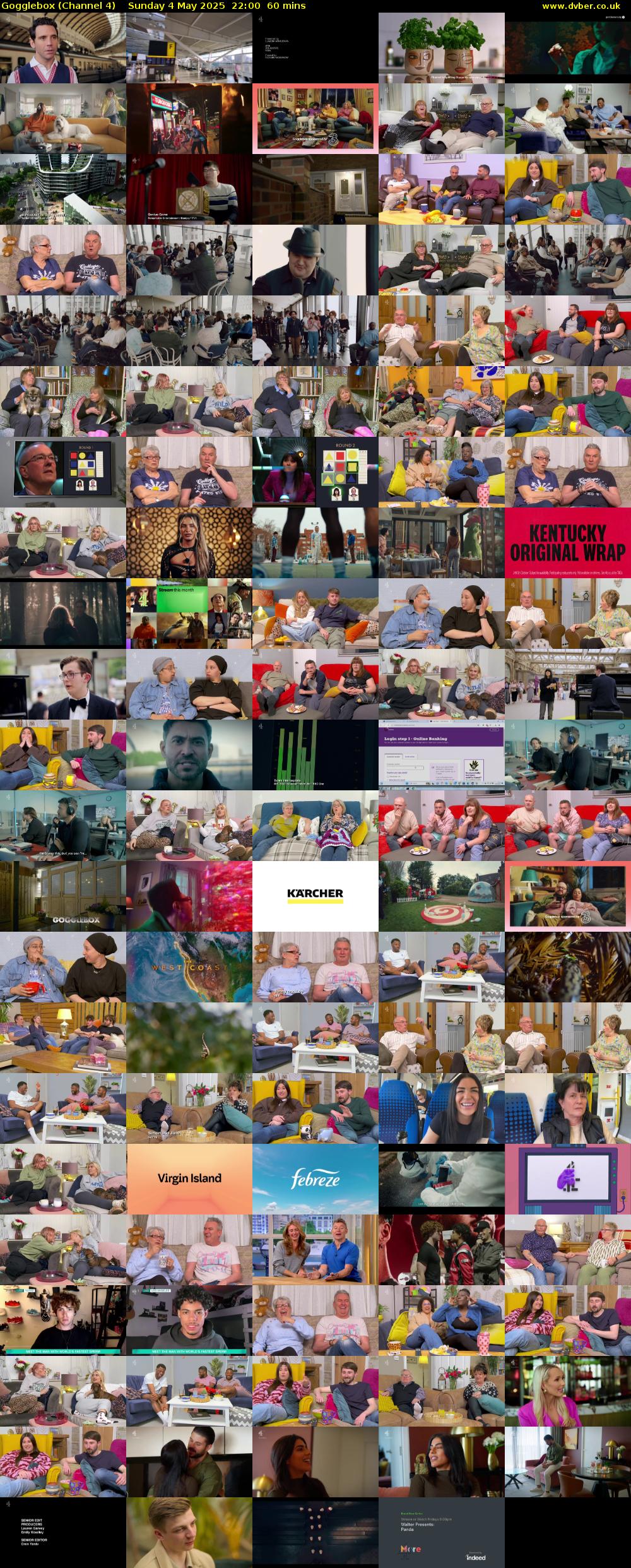 Gogglebox (Channel 4) Sunday 4 May 2025 22:00 - 23:00