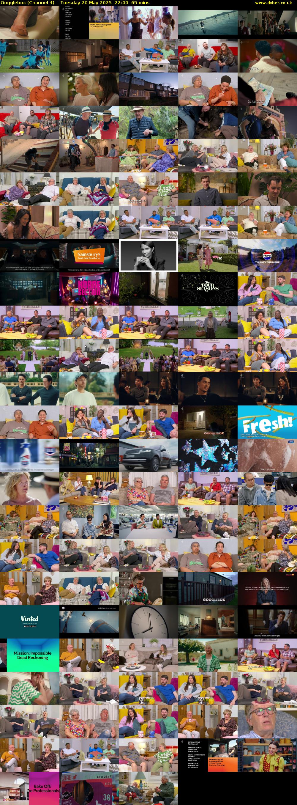Gogglebox (Channel 4) Tuesday 20 May 2025 22:00 - 23:05