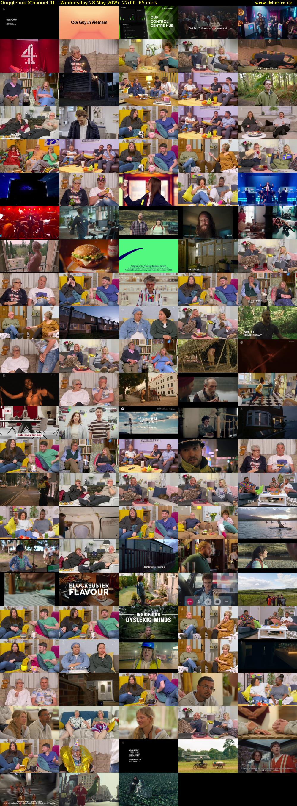 Gogglebox (Channel 4) Wednesday 28 May 2025 22:00 - 23:05