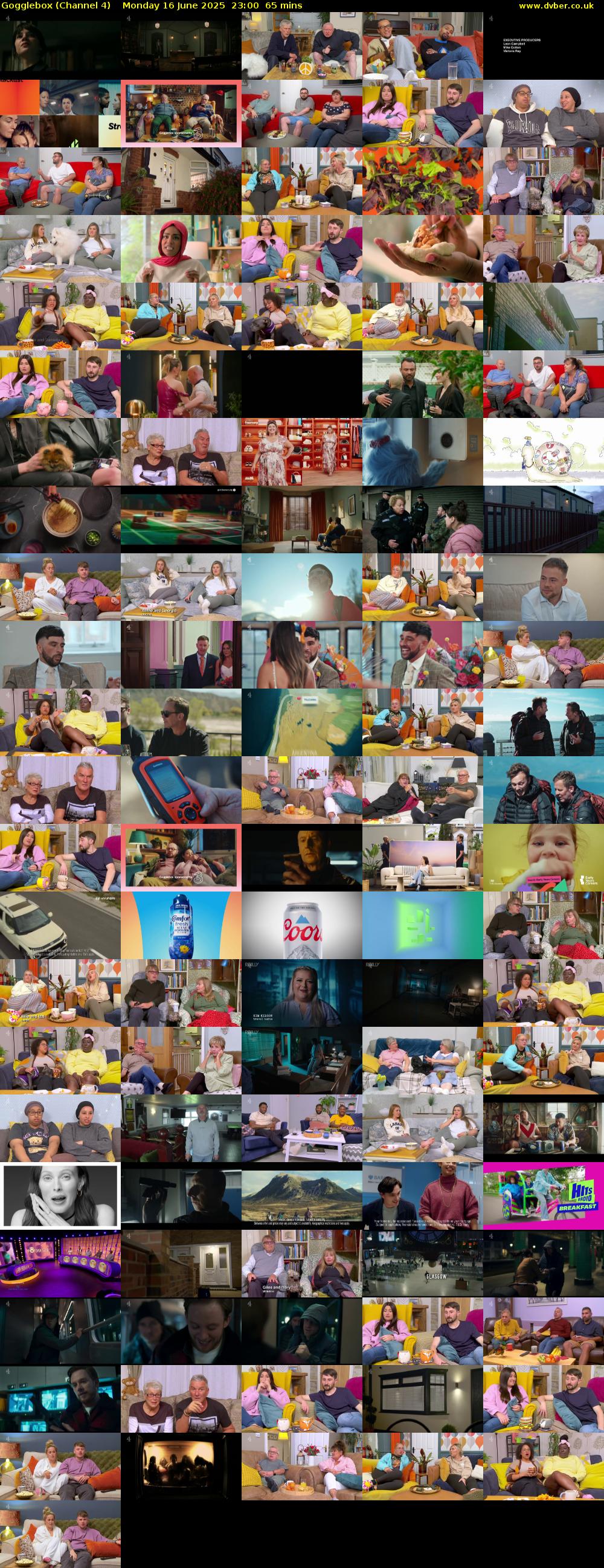 Gogglebox (Channel 4) Monday 16 June 2025 23:00 - 00:05