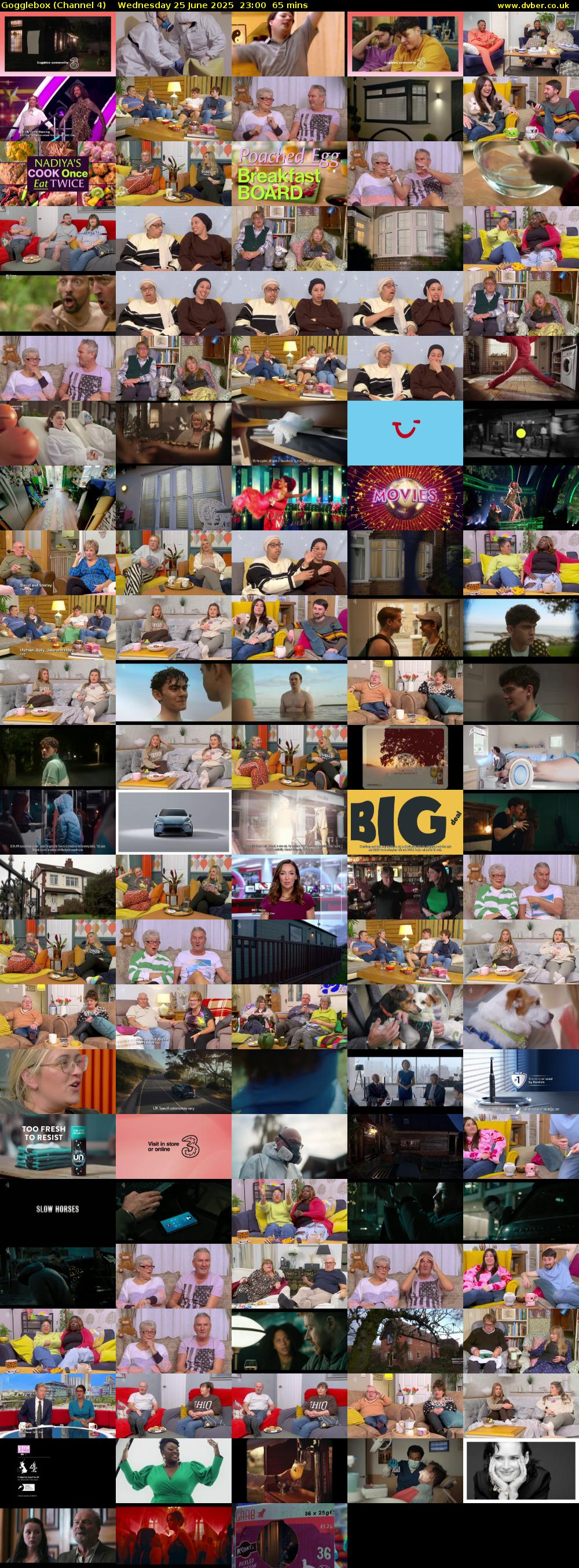 Gogglebox (Channel 4) Wednesday 25 June 2025 23:00 - 00:05