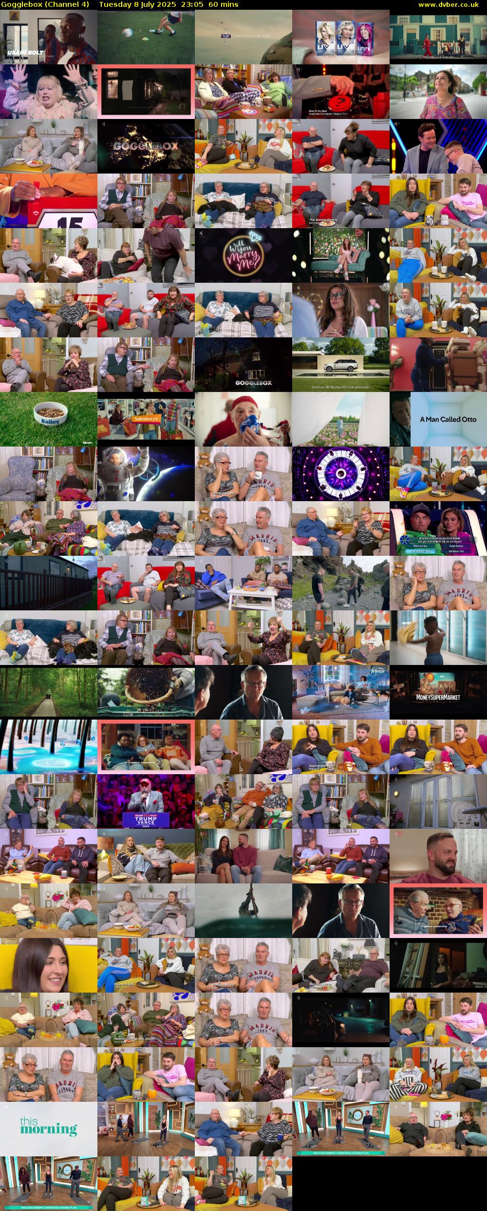 Gogglebox (Channel 4) Tuesday 8 July 2025 23:05 - 00:05